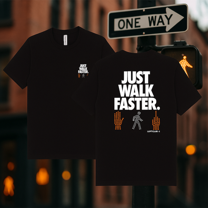 Just Walk Faster® NYC Tee、mySite、vikingsvslions
