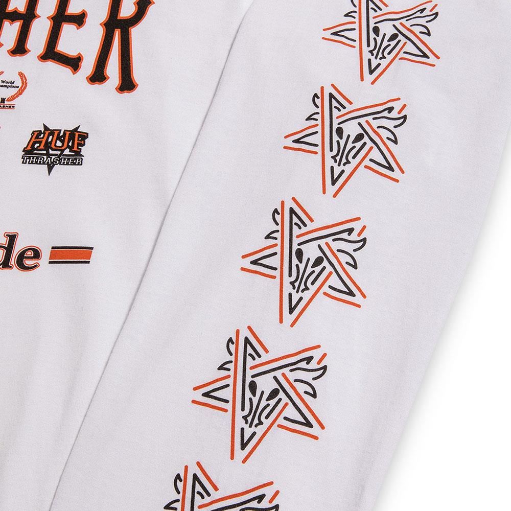  Huf X Thrasher Monteray Long Sleeve T-Shirt - White、mySite、merchandisen