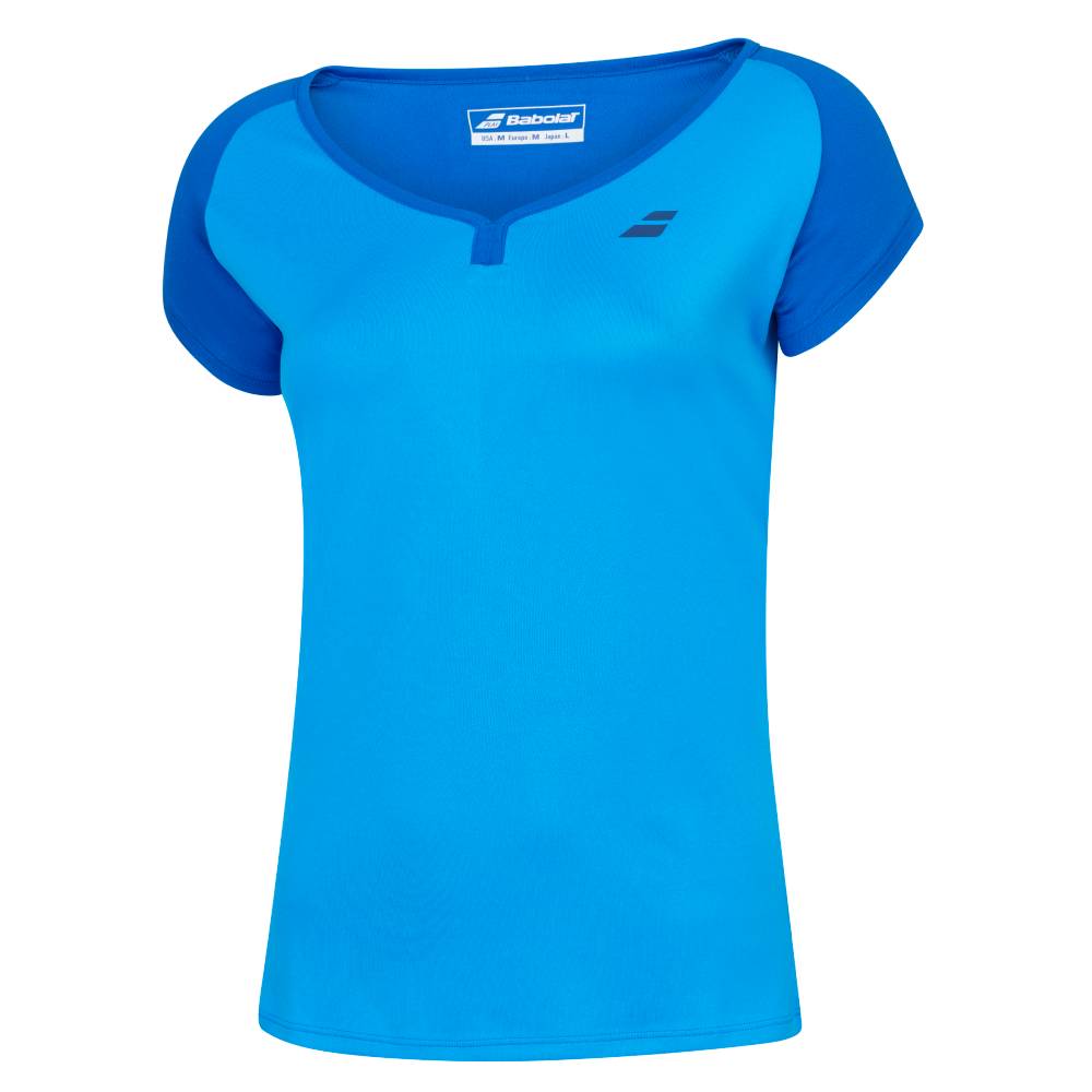 Babolat Women's Play Cap Sleeve Top (Blue)