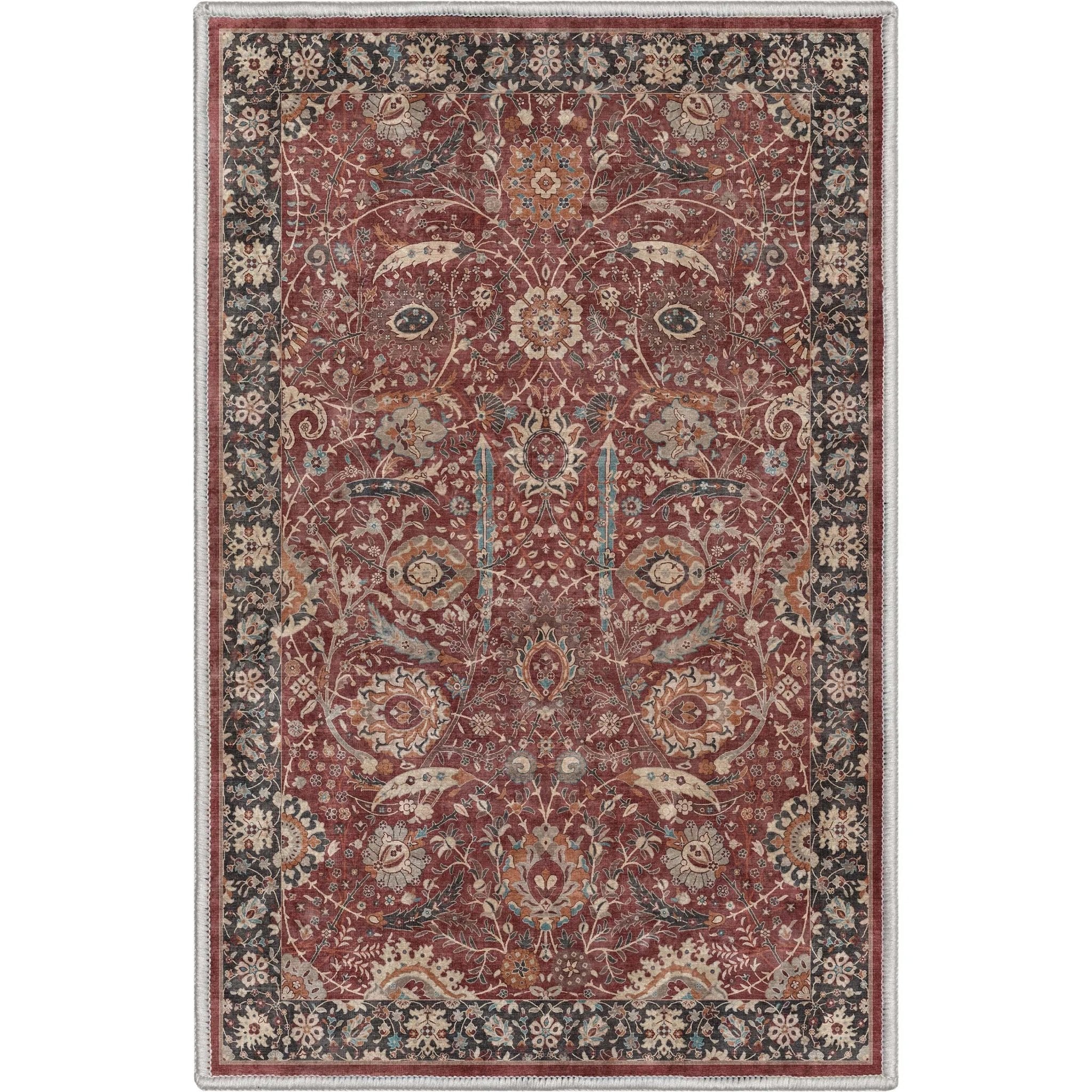 Liana Vintage Oriental Red Flat-Weave Rug、mySite、gigharbornorthrealestate
