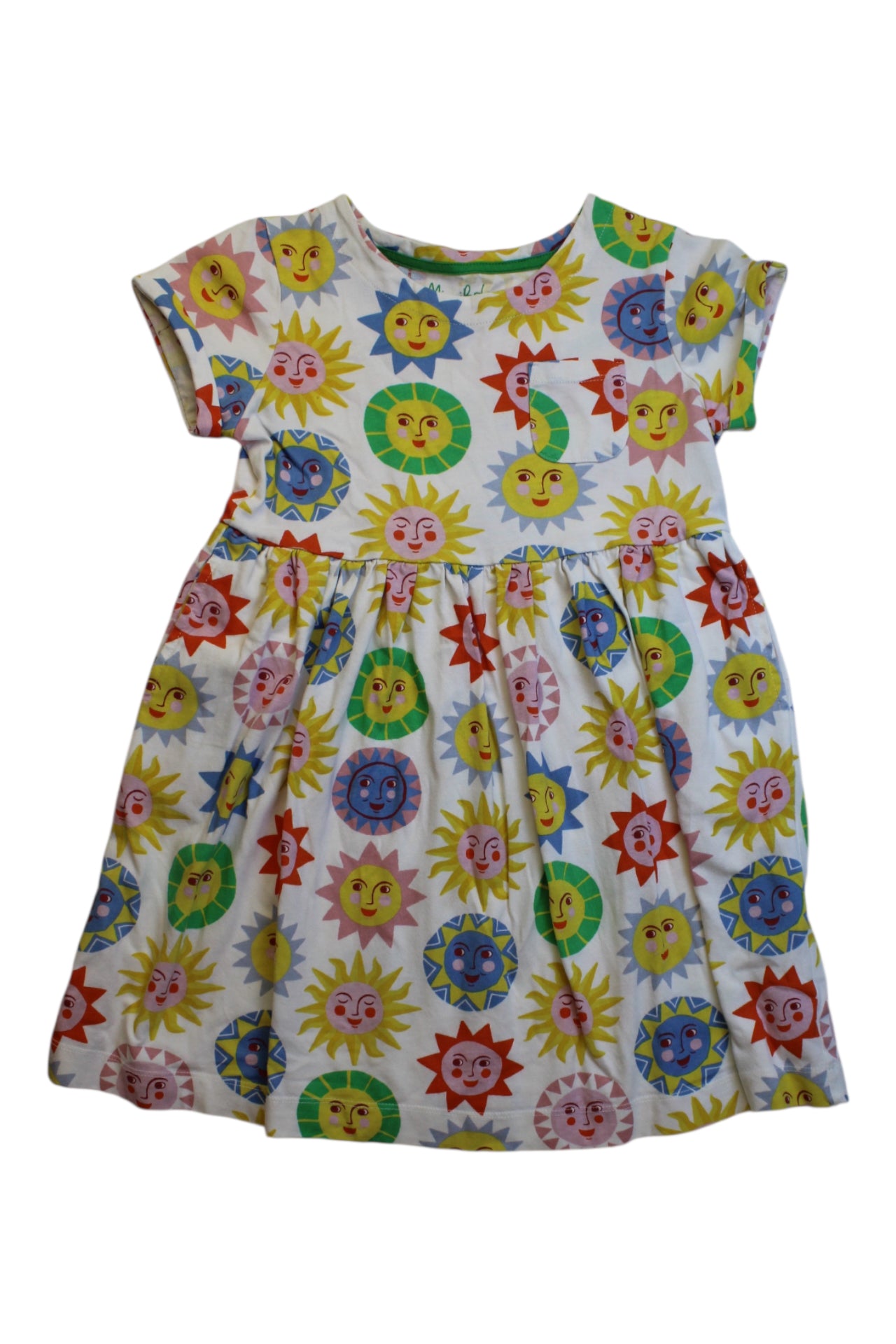 Boden Sun Pattern Short Sleeve Dress 8Y、mySite、g9winljtr