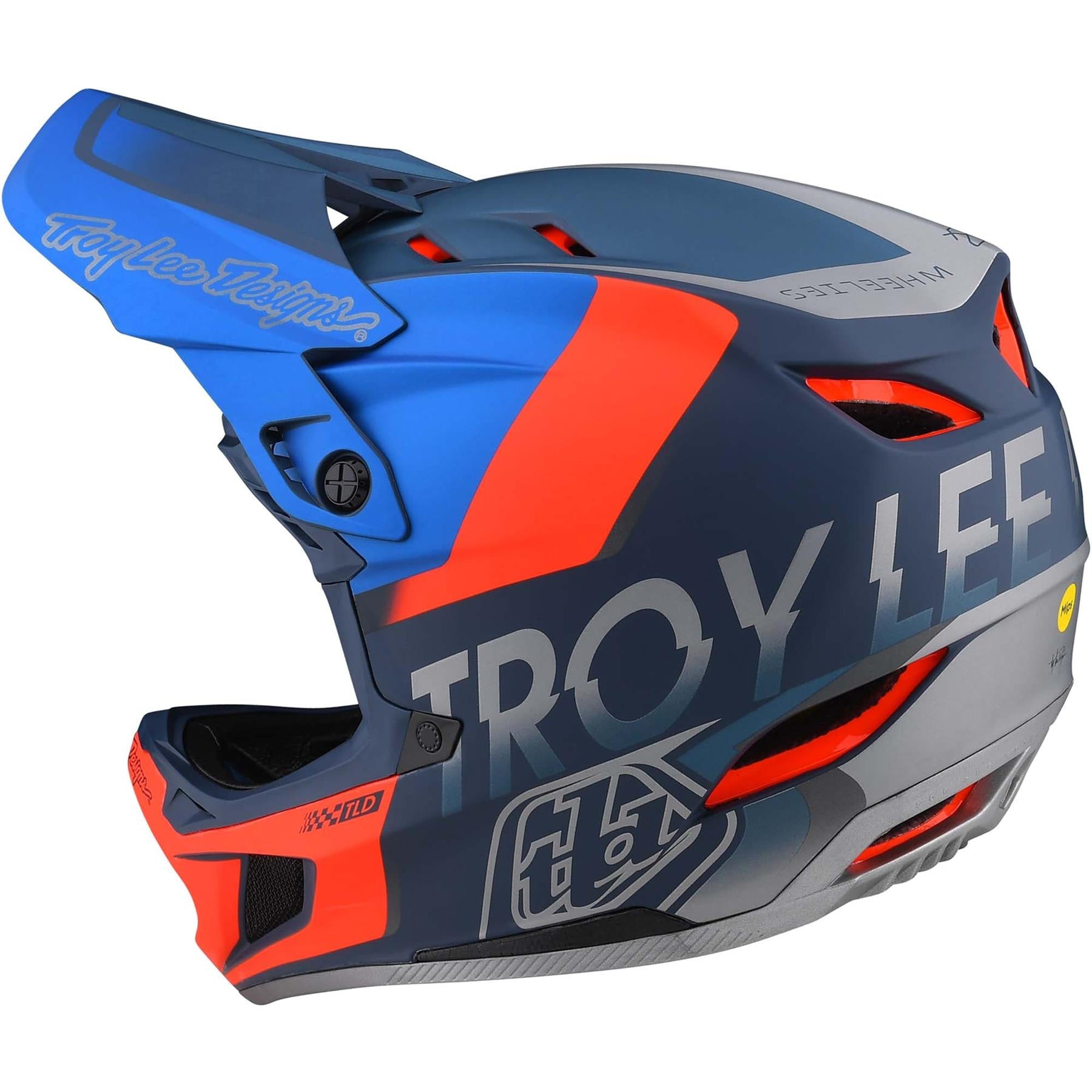  Troy Lee D4 Composite Race Helmet - Qualifier Slate/Red、mySite、merchandisen