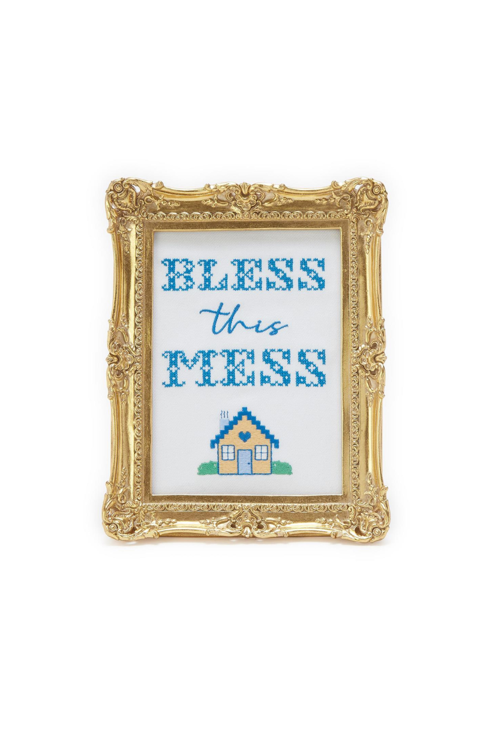 Embroidered Cross Stitch Framed Wall Art、mySite、hinf8tx79