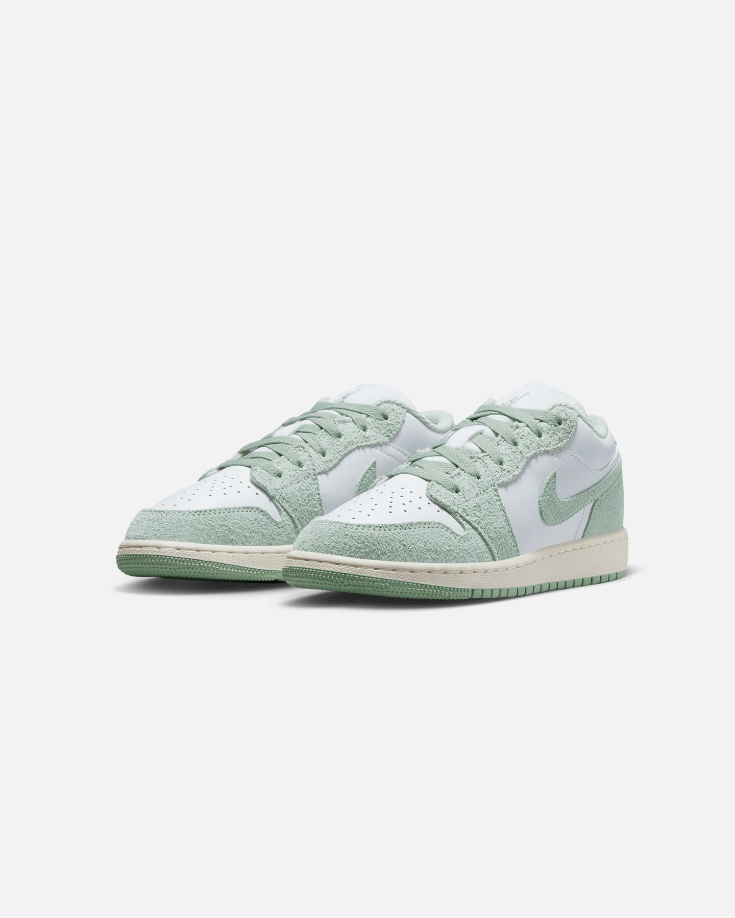Jordan Kids' Air Jordan 1 Low SE (GS) White/Seafoam-Sail、mySite、zt4zffjzw