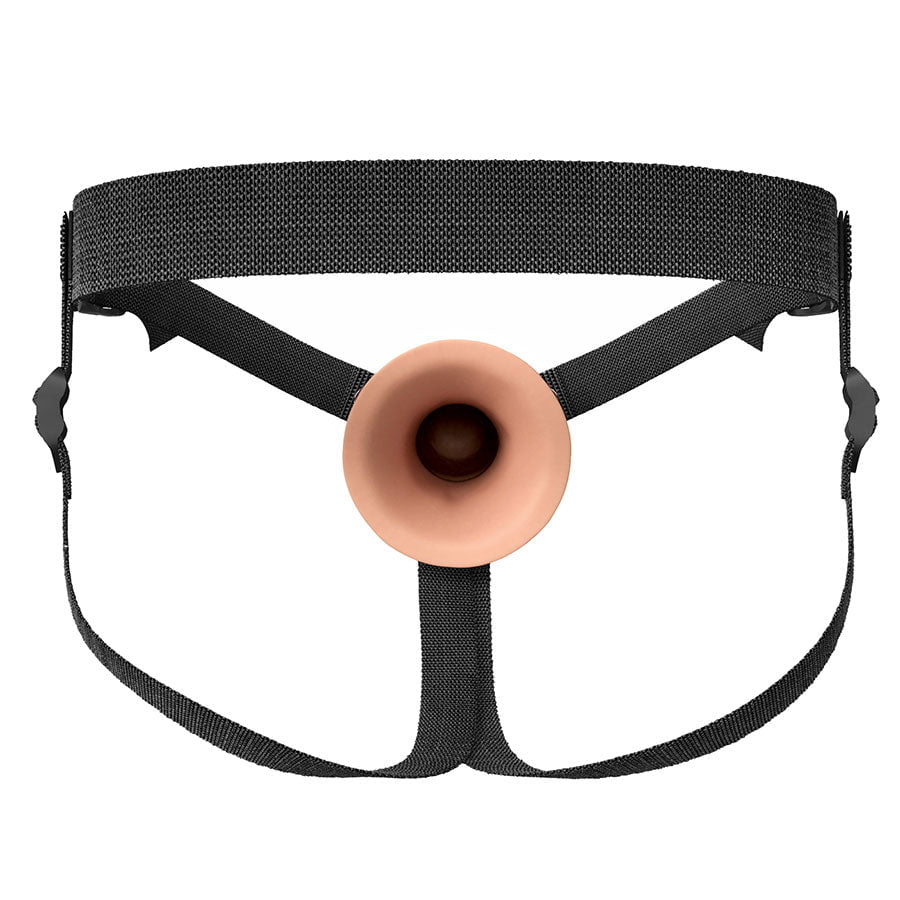 8 Inch Ultra Realistic Dual Density Silicone Hollow Strap On for Men、mySite、bottomscart