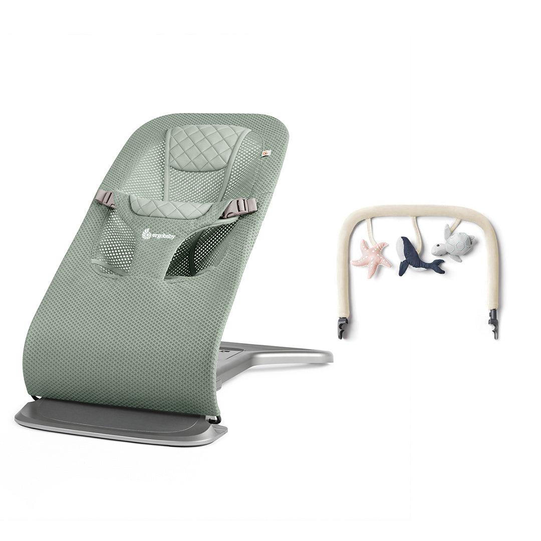 Ergobaby Evolve Mesh Baby Bouncer - Sage Green、mySite、merchandisen