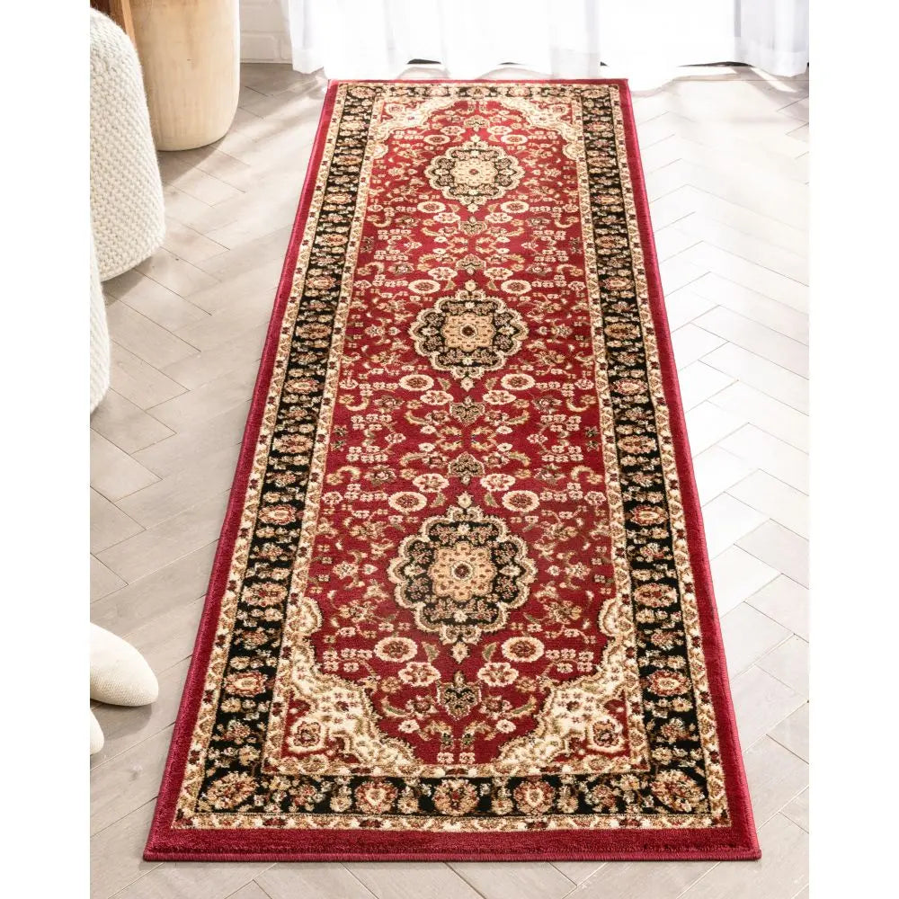 Medallion Kashan Red Traditional Rug、mySite、gigharbornorthrealestate