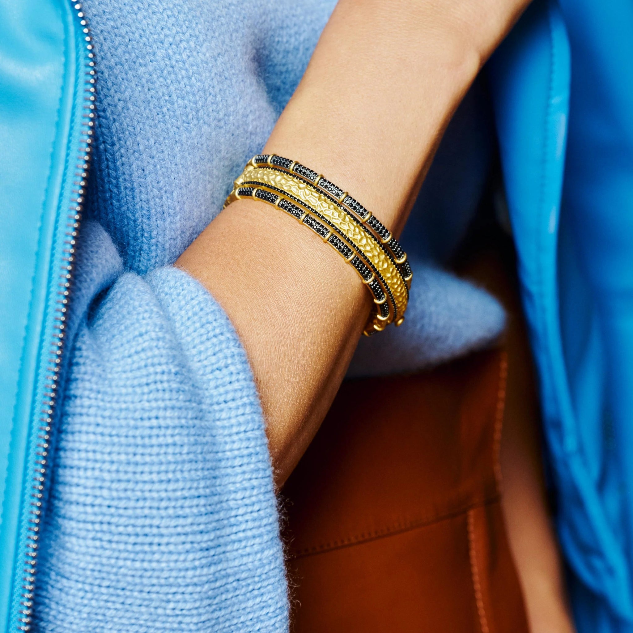  Gold Textured Hinge Bracelet、mySite、elrpsem3k