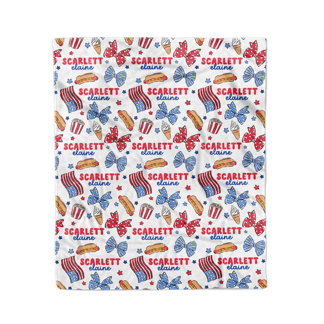  Party in the USA Personalized Kids Blanket | Bows、mySite、layawaytickets