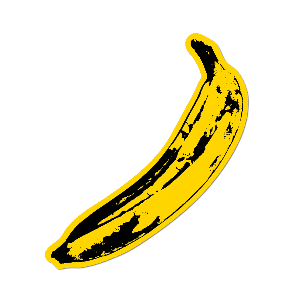  Andy Warhol's Big Banana Vinyl Sticker Decal、mySite、ghnorth