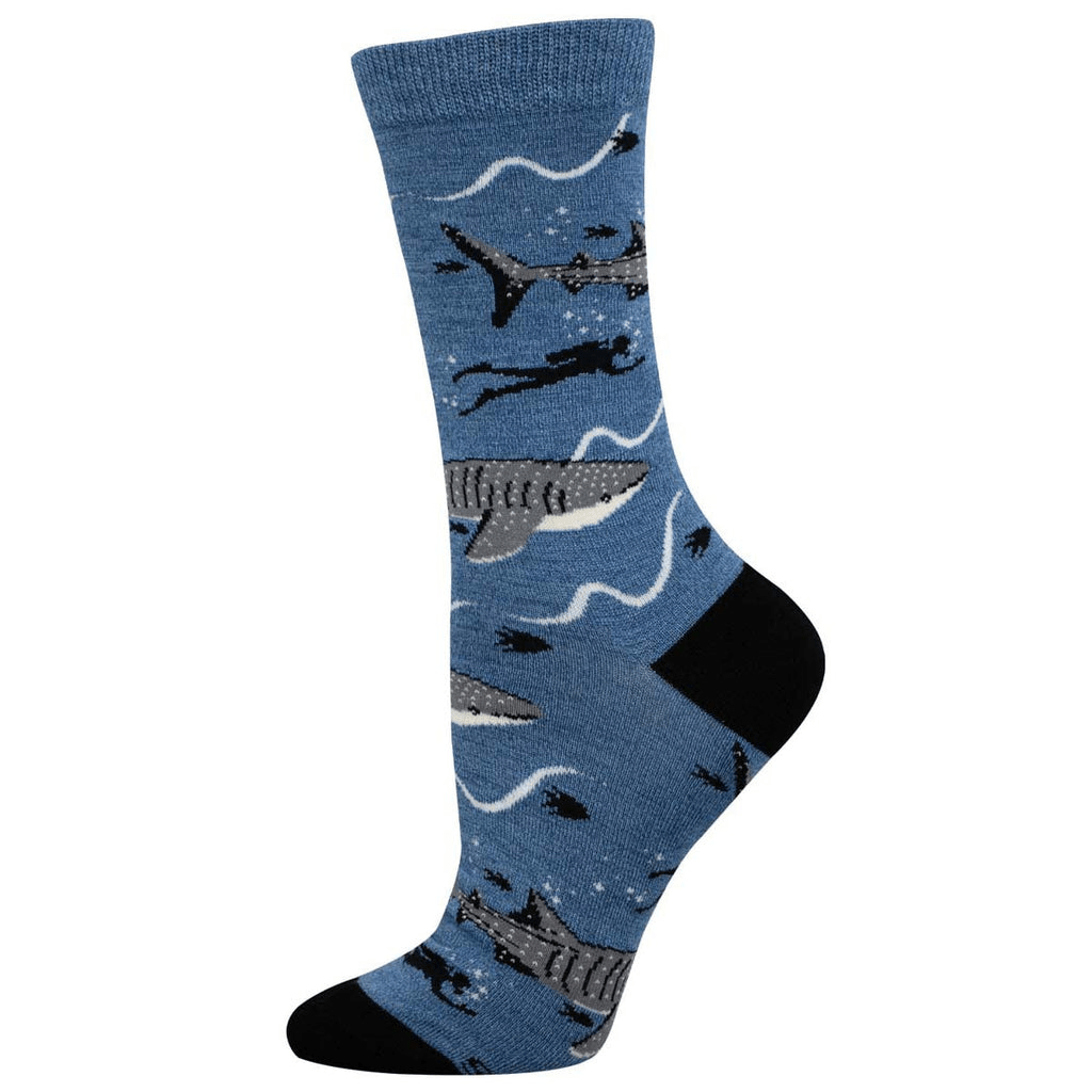  Whale Shark | Bamboo | Women | Blue Heather、mySite、preschool7hills