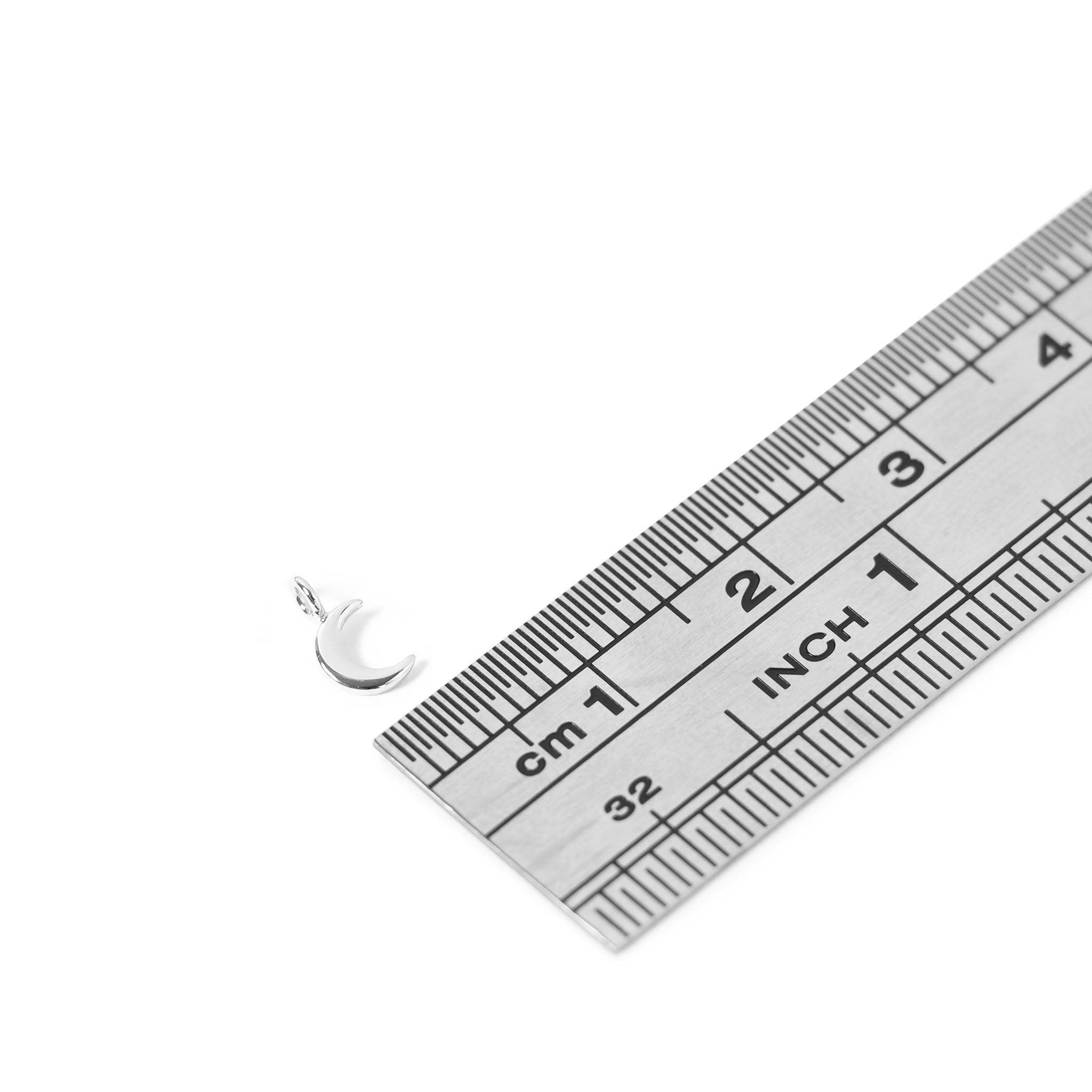 Permanent Jewelry .925 Sterling Silver Half Moon Charm / PMJ3003、mySite、dreamappss