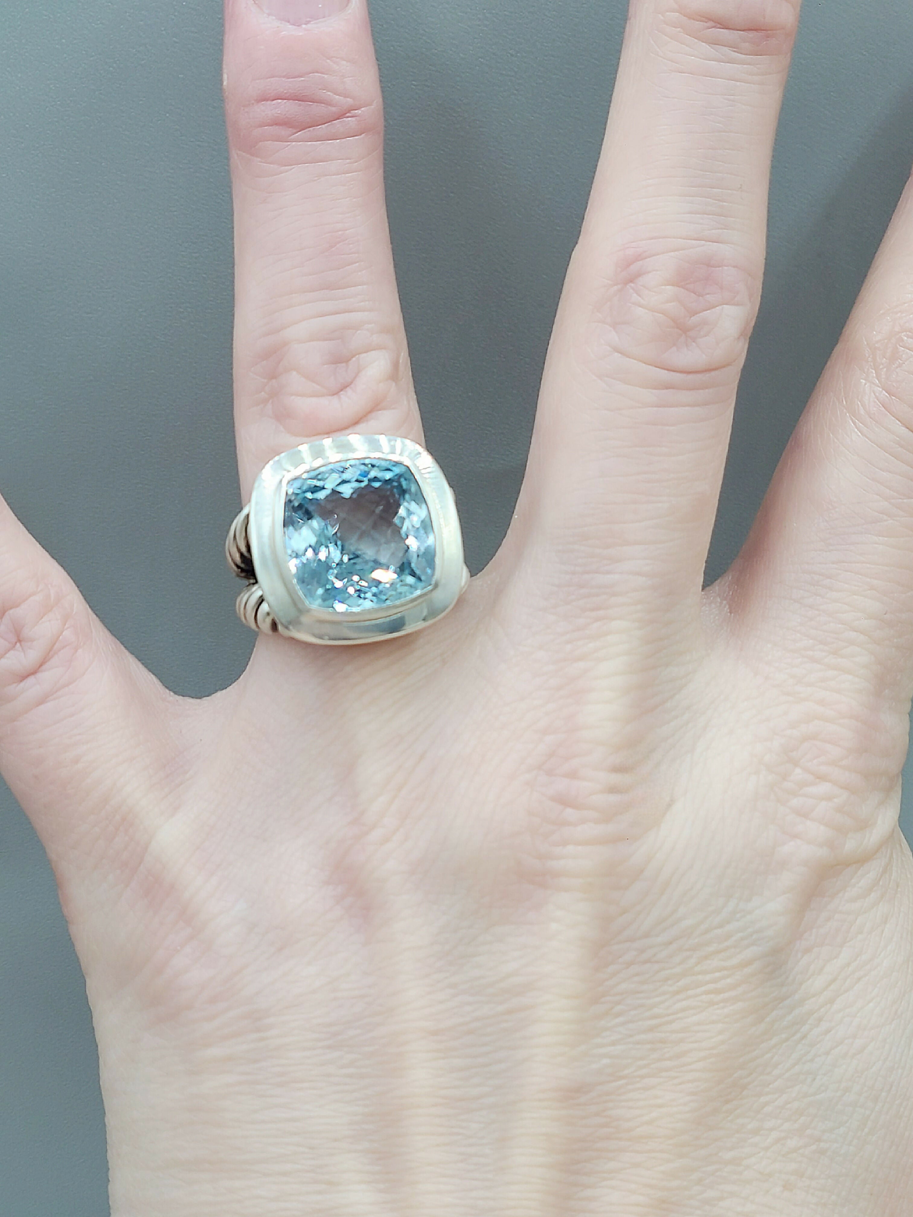 David Yurman Albion 14mm Sky Blue Topaz Ring、mySite、hinf8tx79