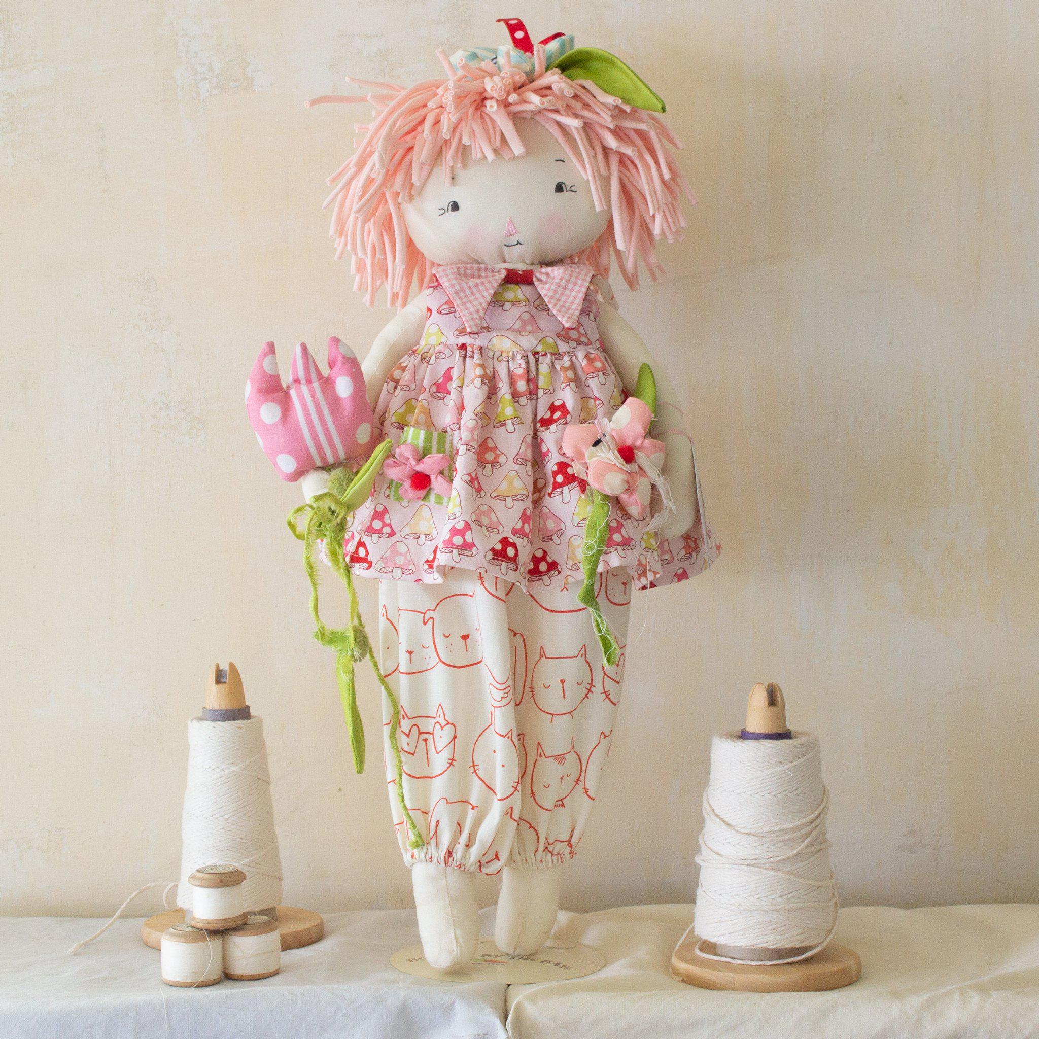 RETIRED - Hutch Studio - Shirley Shrooms - Make and Mend One of a Kind Doll、mySite、g9winljtr