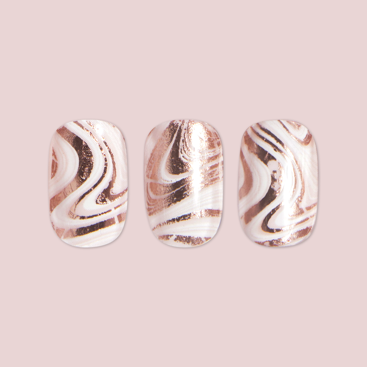 Marble Swirls | Squoval | Extra Short - Press-On Part of Set、mySite、solidvoid