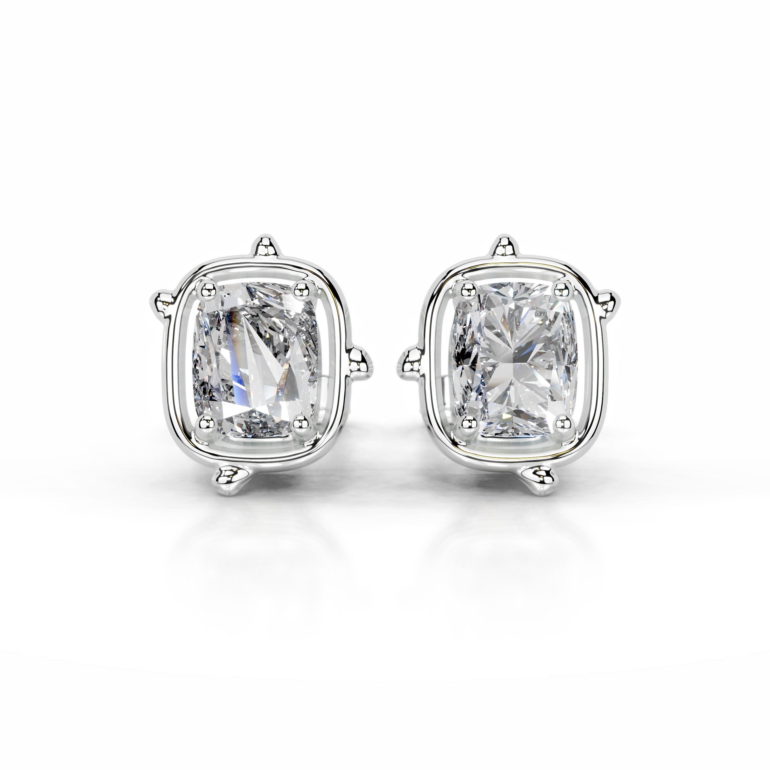 Rooted in Love Lab Grown Diamond Earrings - 18K White Gold、mySite、hinf8tx79