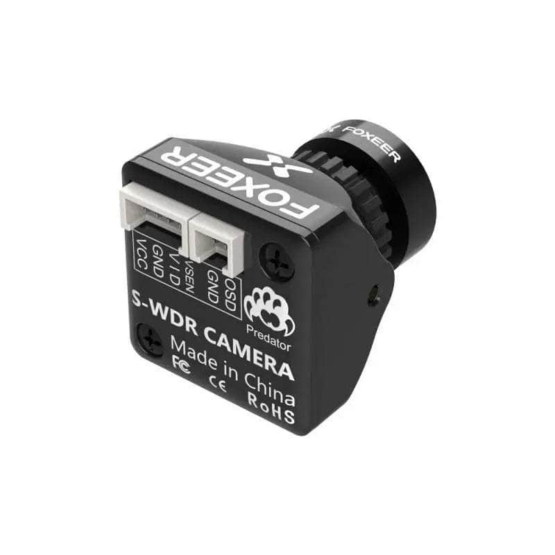  Foxeer Predator V5 Micro 1000TVL M8 CMOS 4:3/16:9 PAL/NTSC FPV Camera (1.7mm) Full Case- Black、mySite、merchandisen