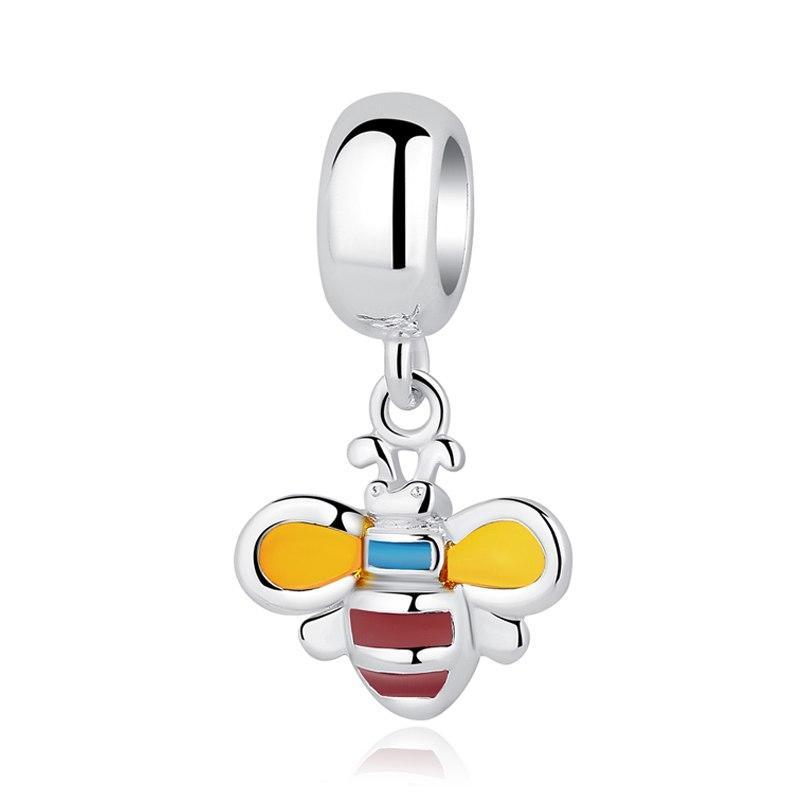 Honey Bee Charms Sterling Silver-Pandora Style、mySite、g9winljtr