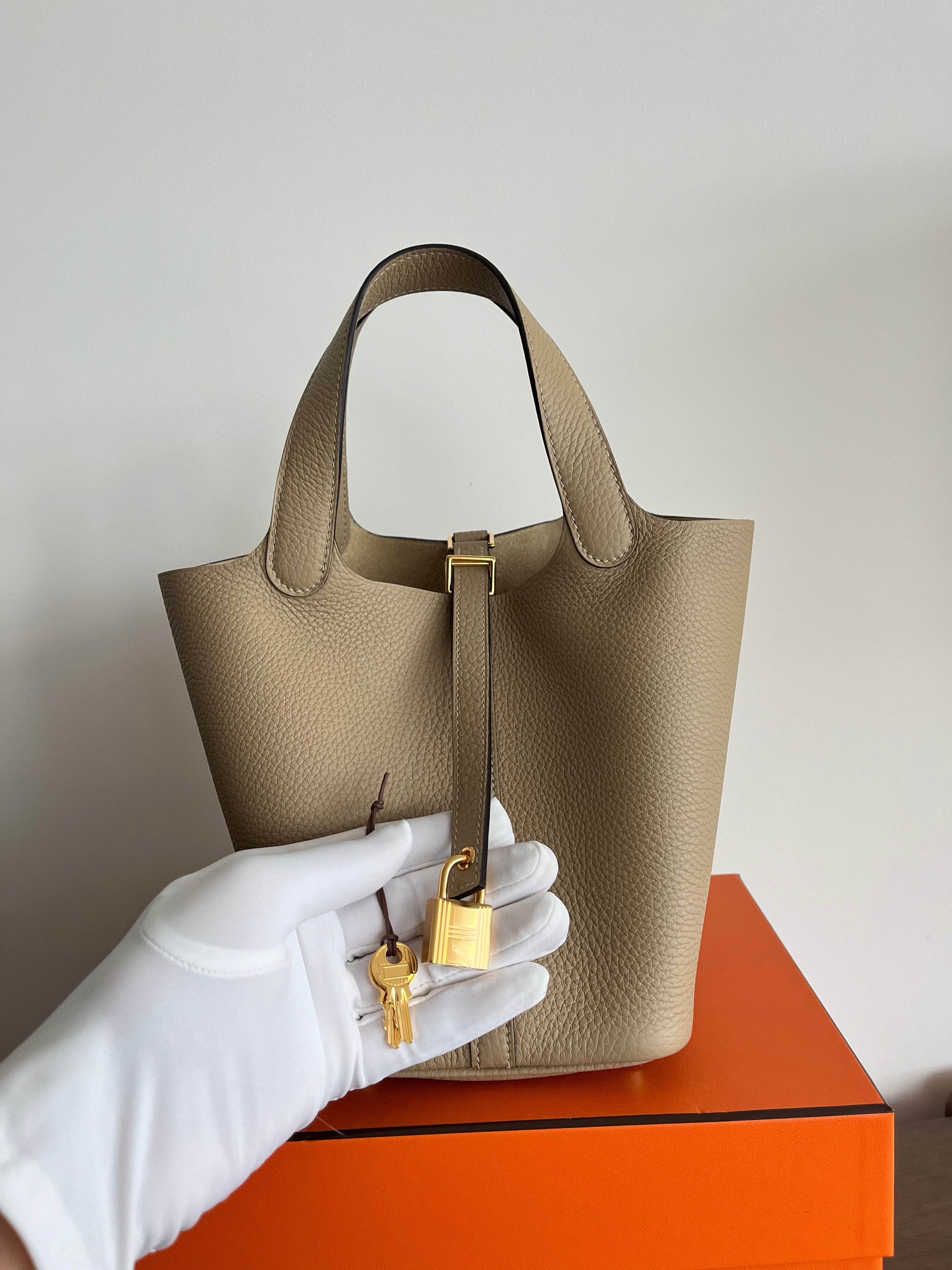 Hermès Picotin 18cm Trench Clemence GHW、mySite、garminoutage.com