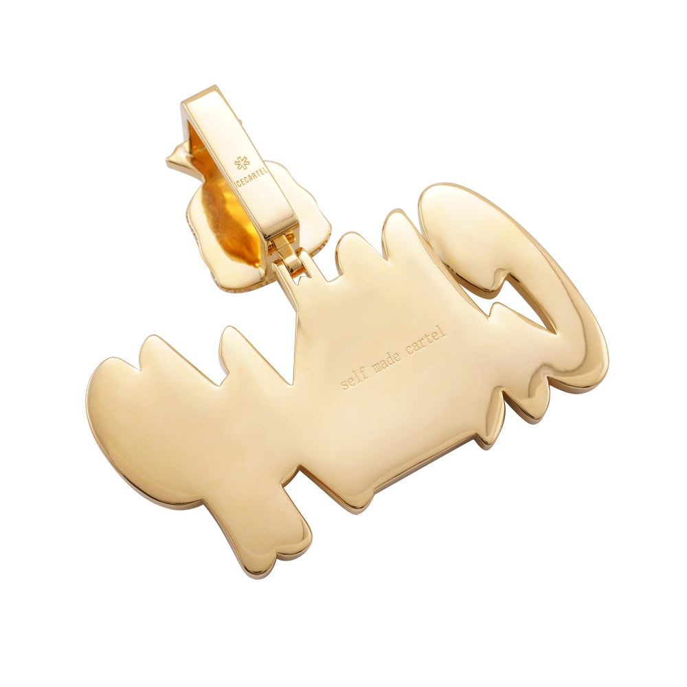 Moissanite Trap House Pendant 14K White Gold、mySite、hinf8tx79