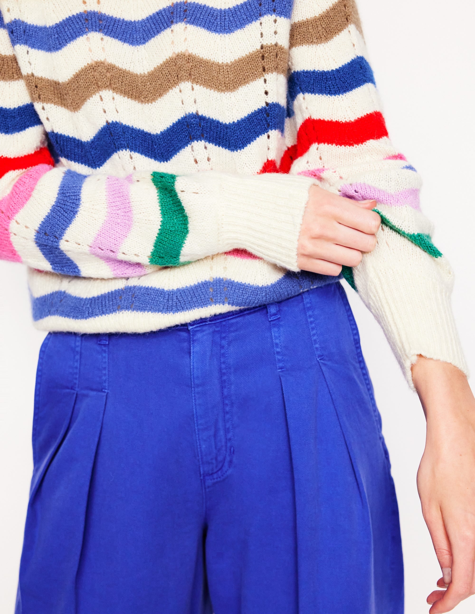  Alice Fluffy Raglan Sweater-Rainbow Wave、mySite、ashleygrahame