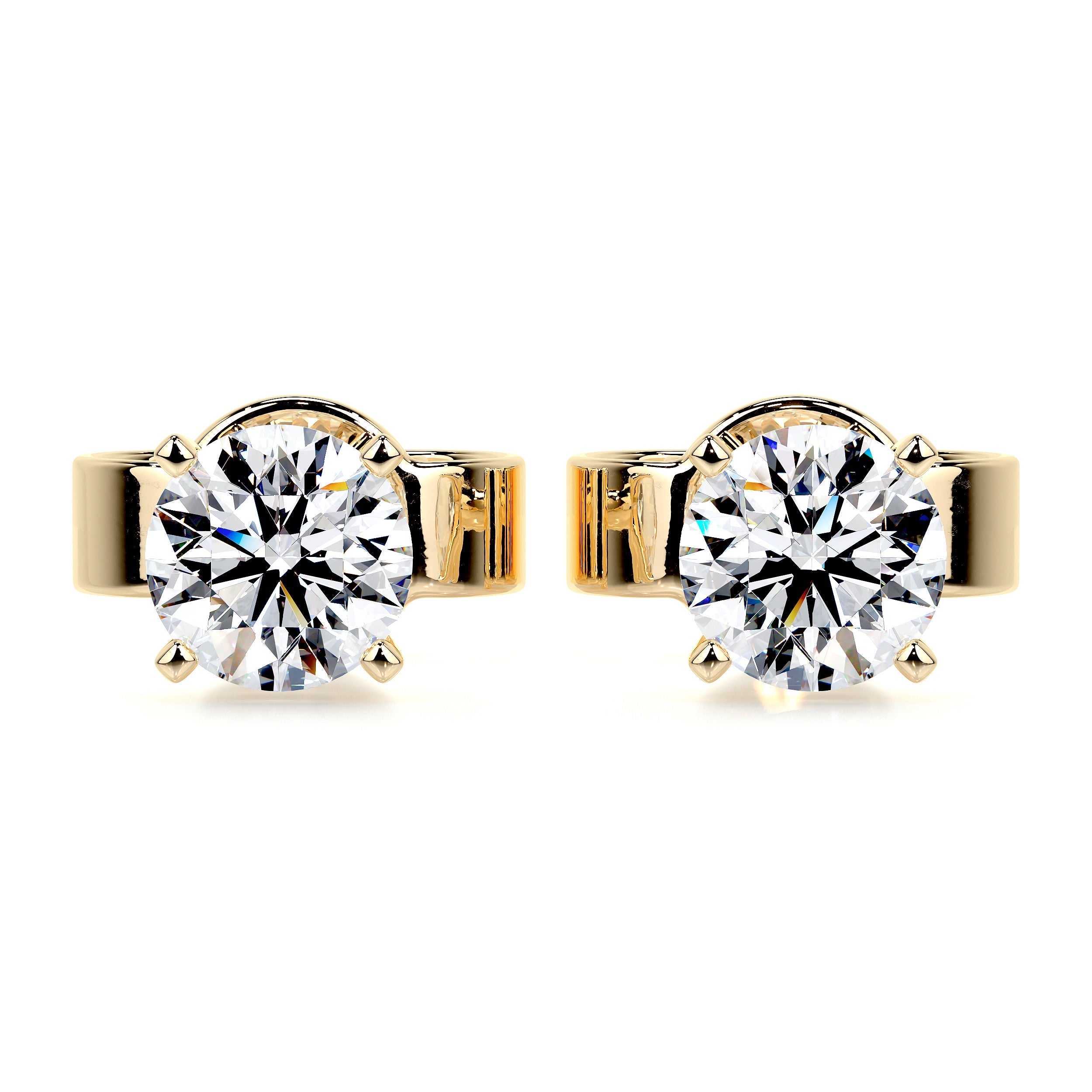 Allen Lab Grown Diamond Earrings -18K Yellow Gold、mySite、hinf8tx79