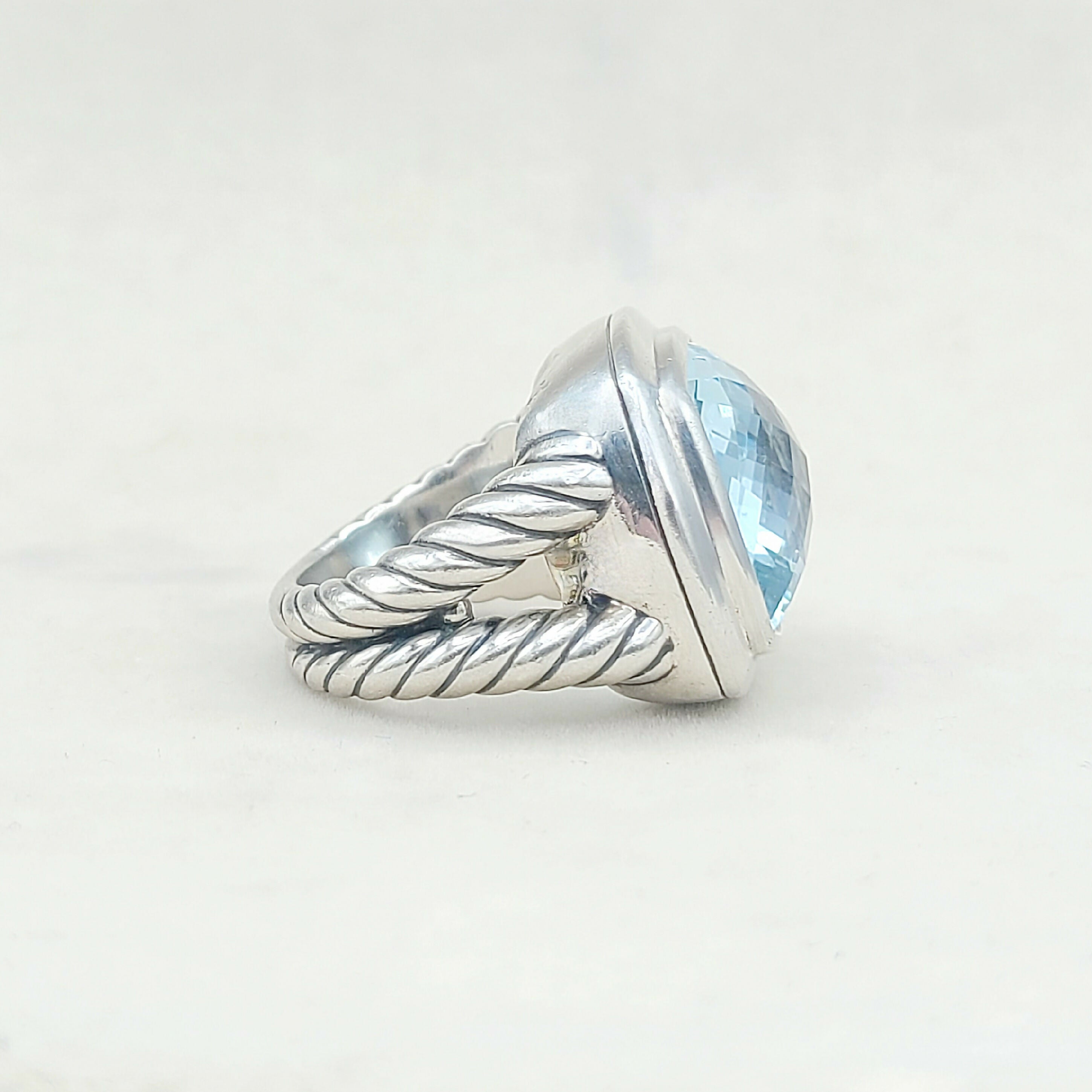 David聽Yurman聽Albion聽17mm聽Blue聽Topaz聽Ring、mySite、hinf8tx79