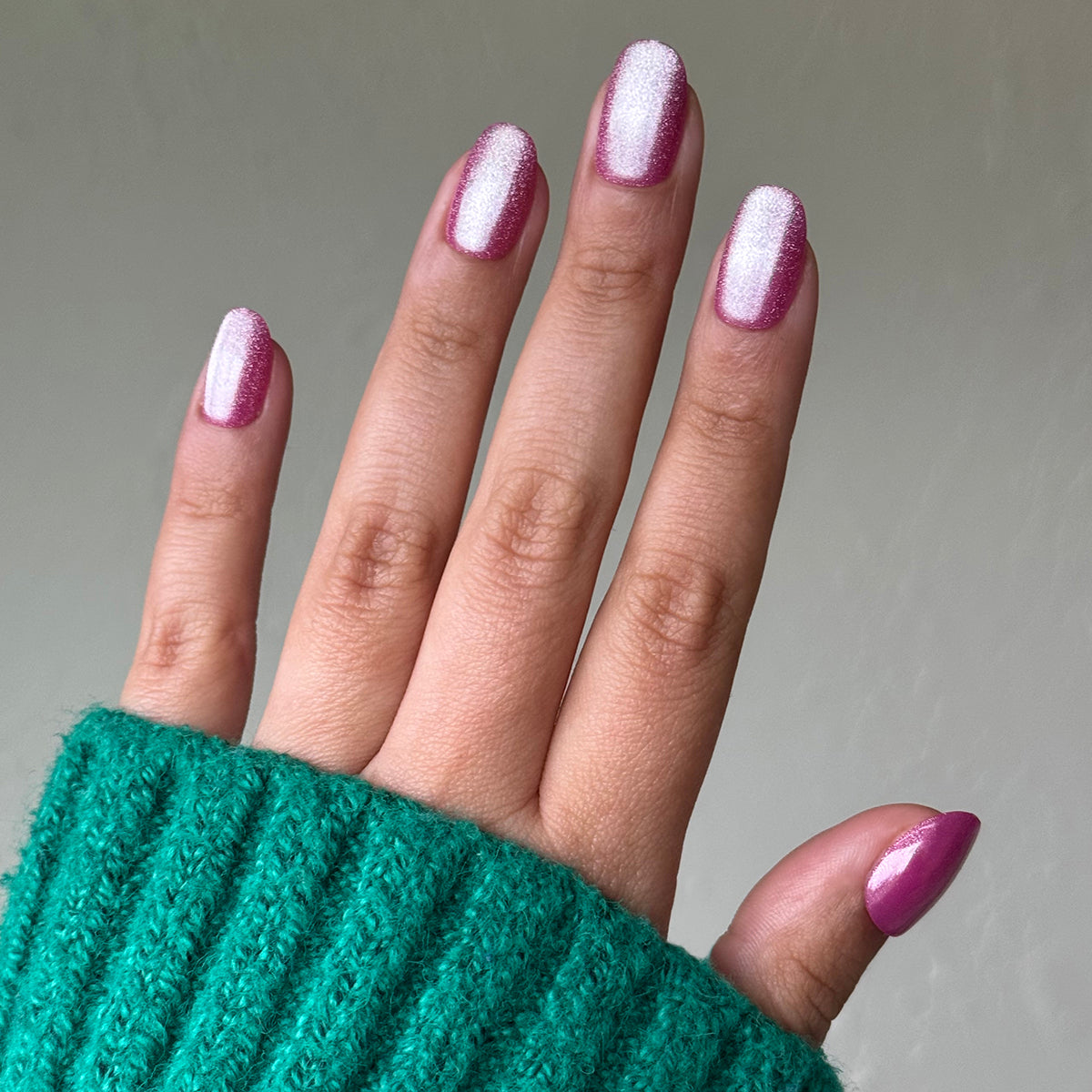 Pink Dream Velvet - Press-On | Short | Round、mySite、solidvoid