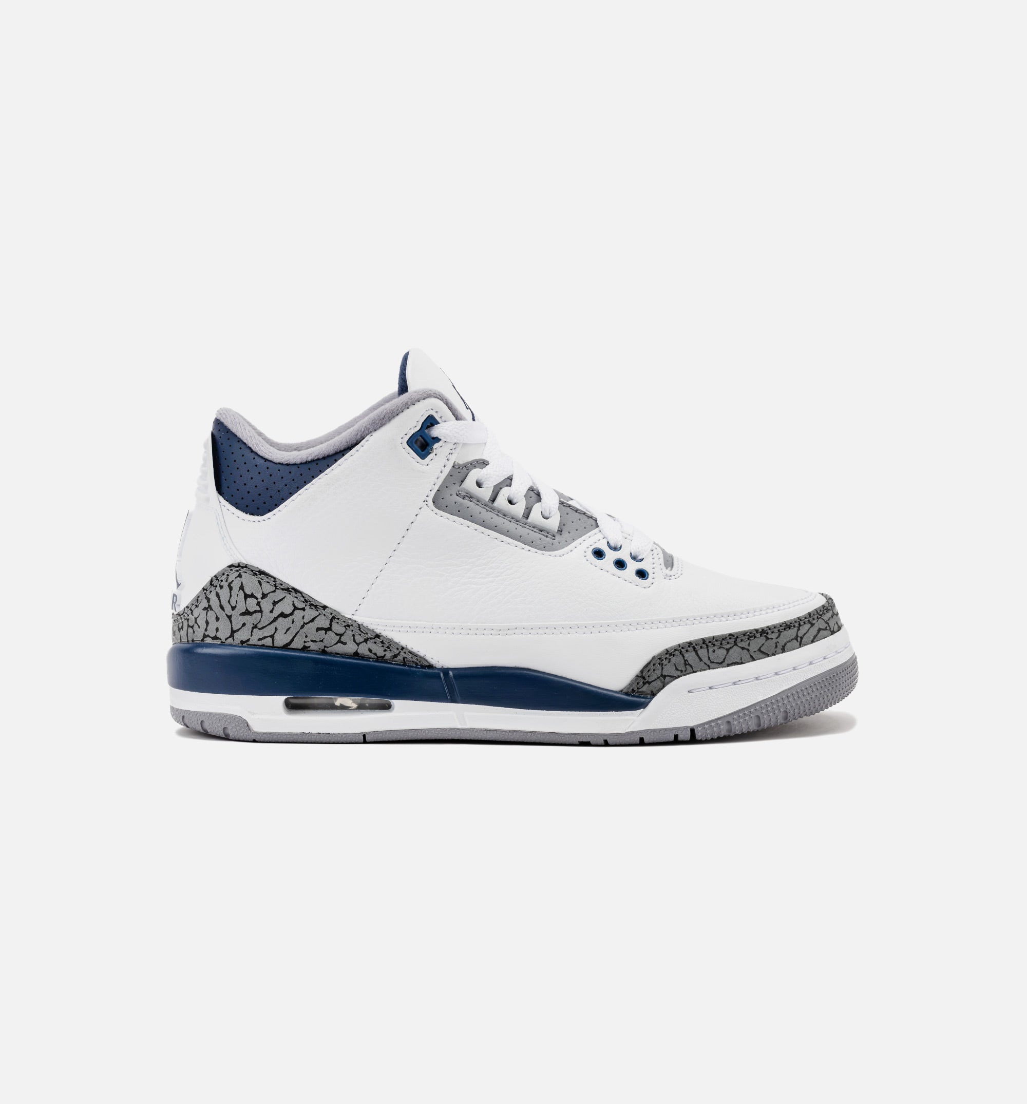 Air Jordan 3 Retro Midnight Navy Grade School Lifestyle Shoe - White/Midnight Navy、mySite、dreamappss