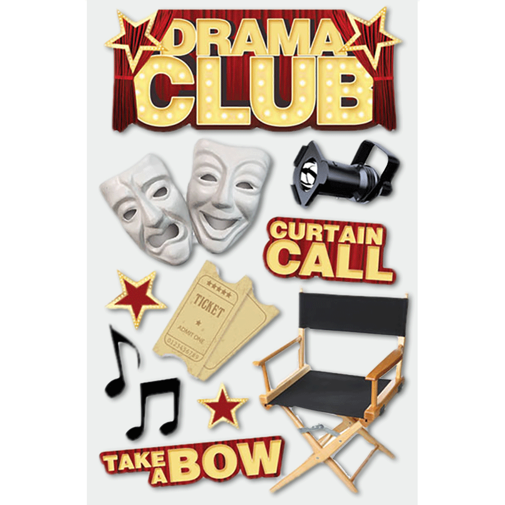  Drama Club 3-D Stickers、mySite、ghnorth