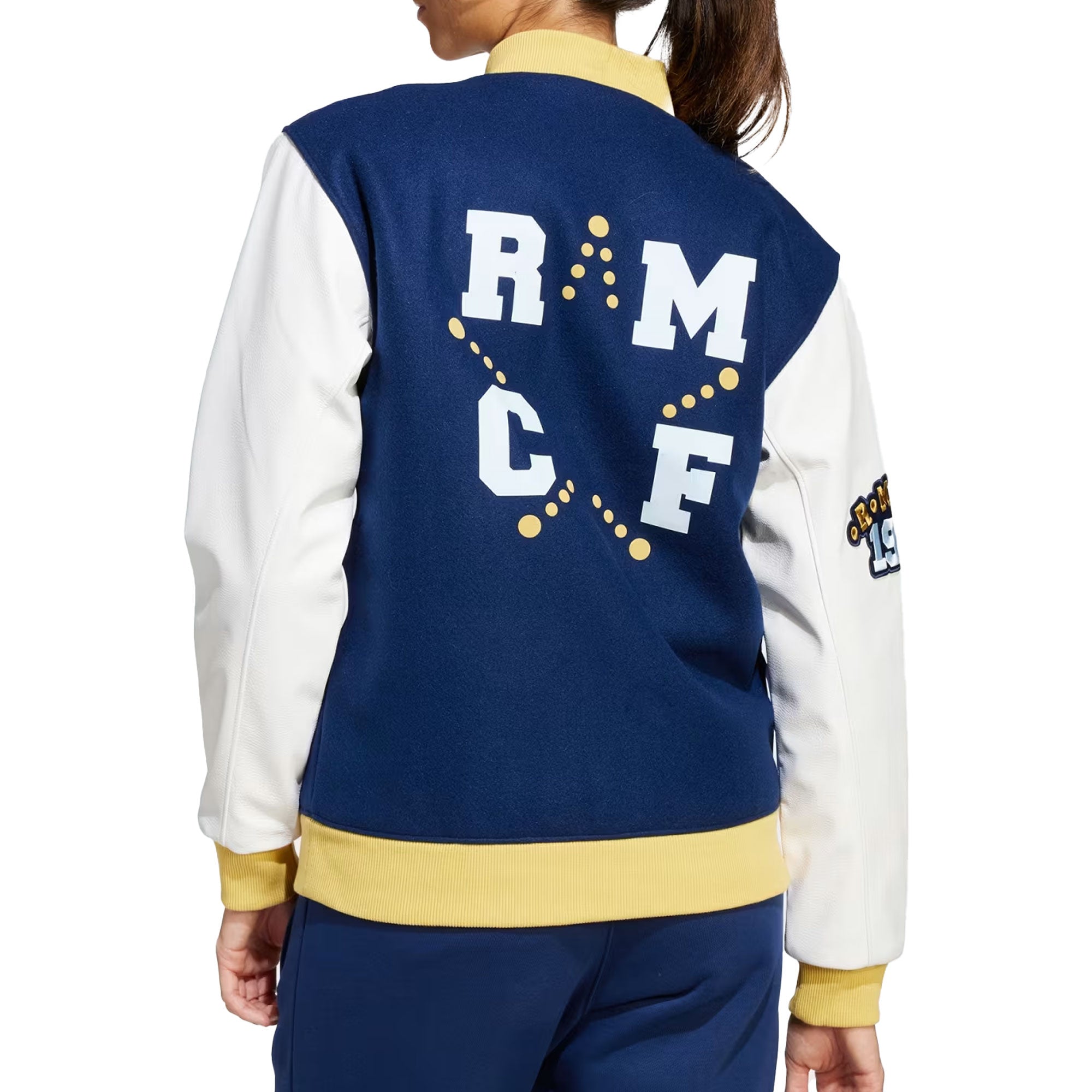 adidas Men's Real Madrid 2024/25 VRCT Jacket Navy/White、mySite、noshort