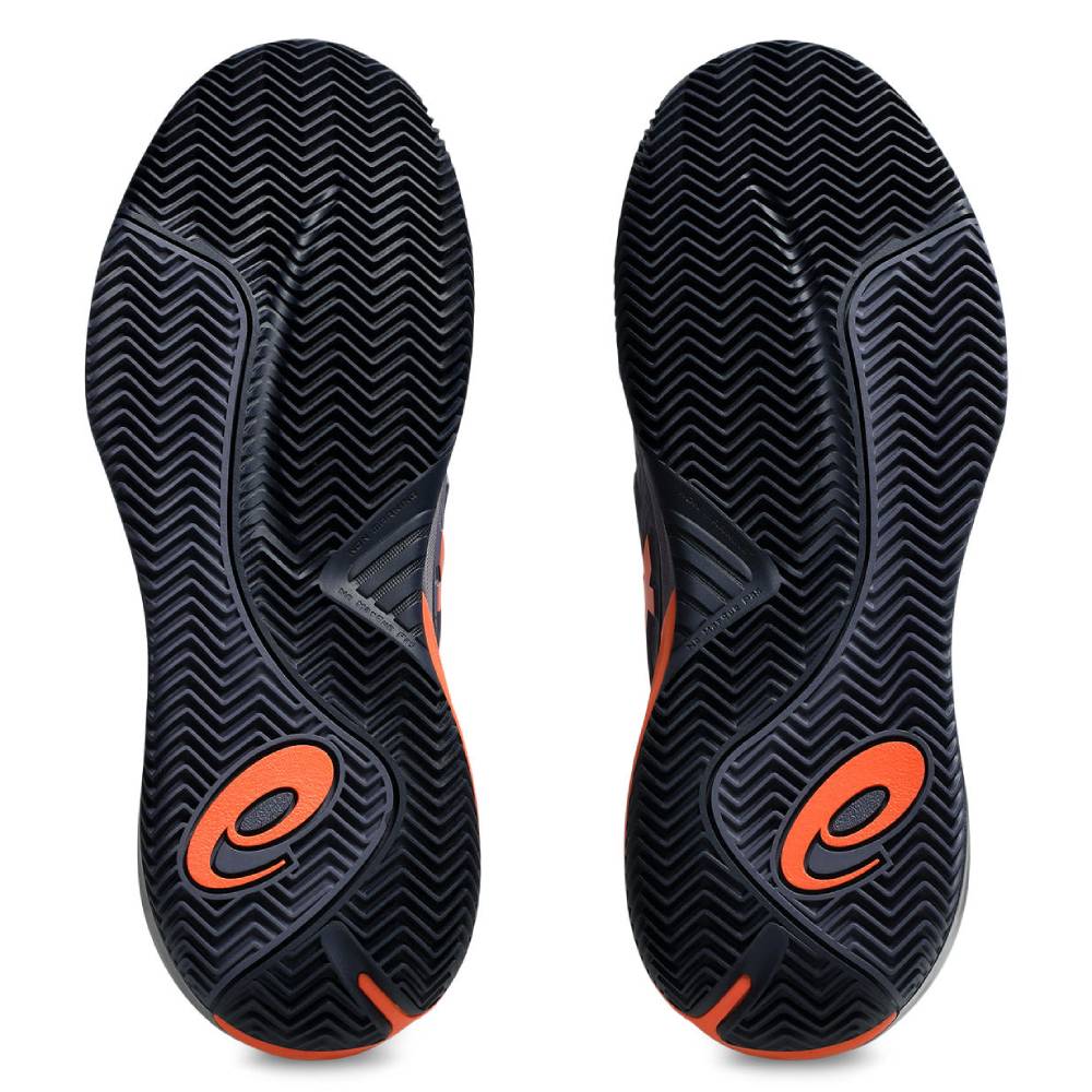 Asics Gel Resolution X Clay Men's Tennis Shoe (Greyish Purple/Nova Orange)