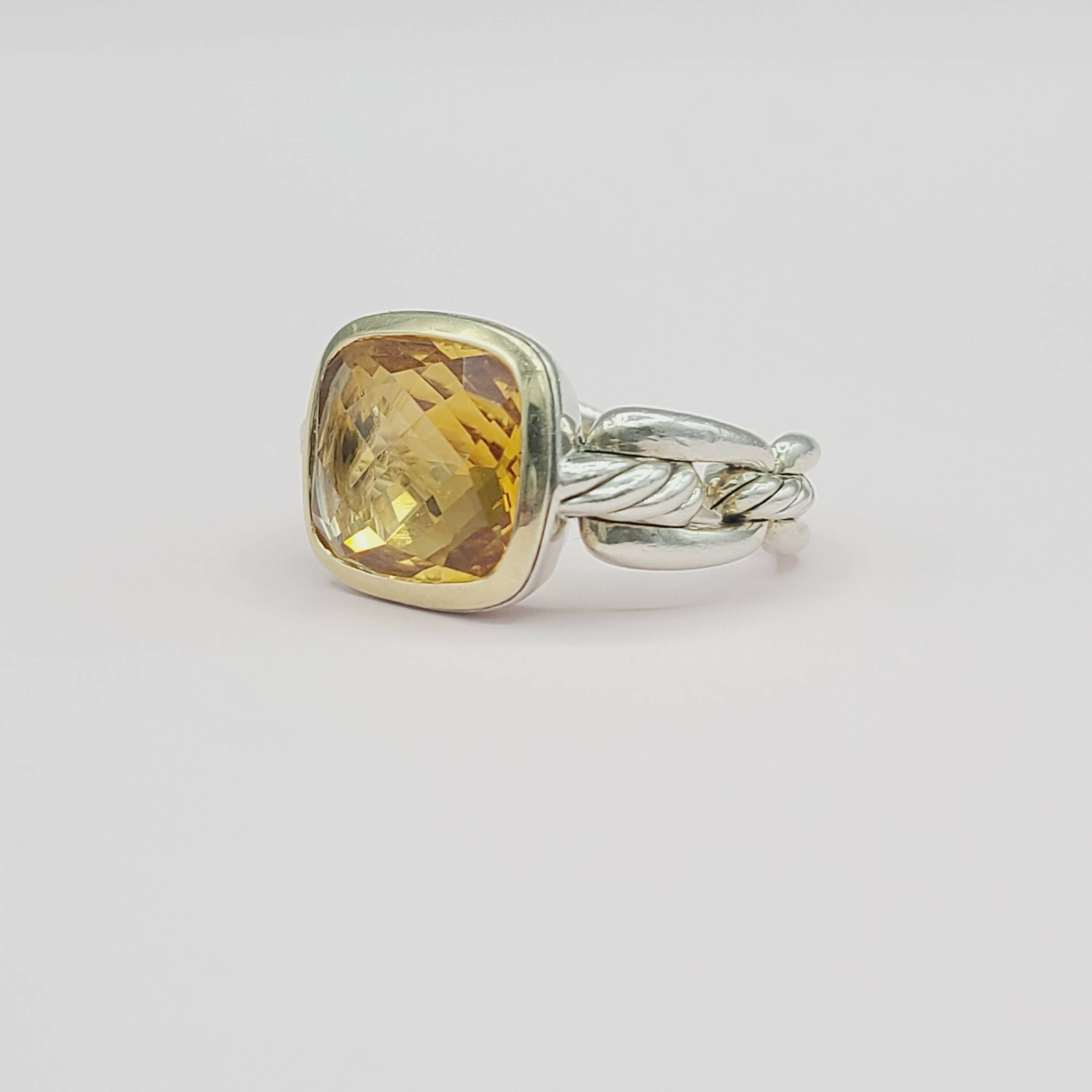David Yurman Wellesley Link Ring 鈥?Citrine & Gold、mySite、hinf8tx79