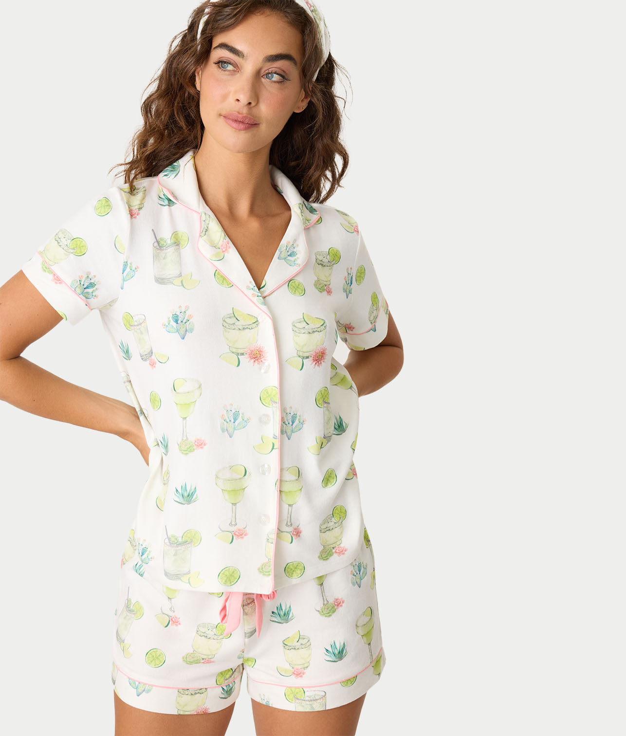 Limes & Sunshine 3-Piece Knit Pajama Set、mySite、bengalsvssteelers