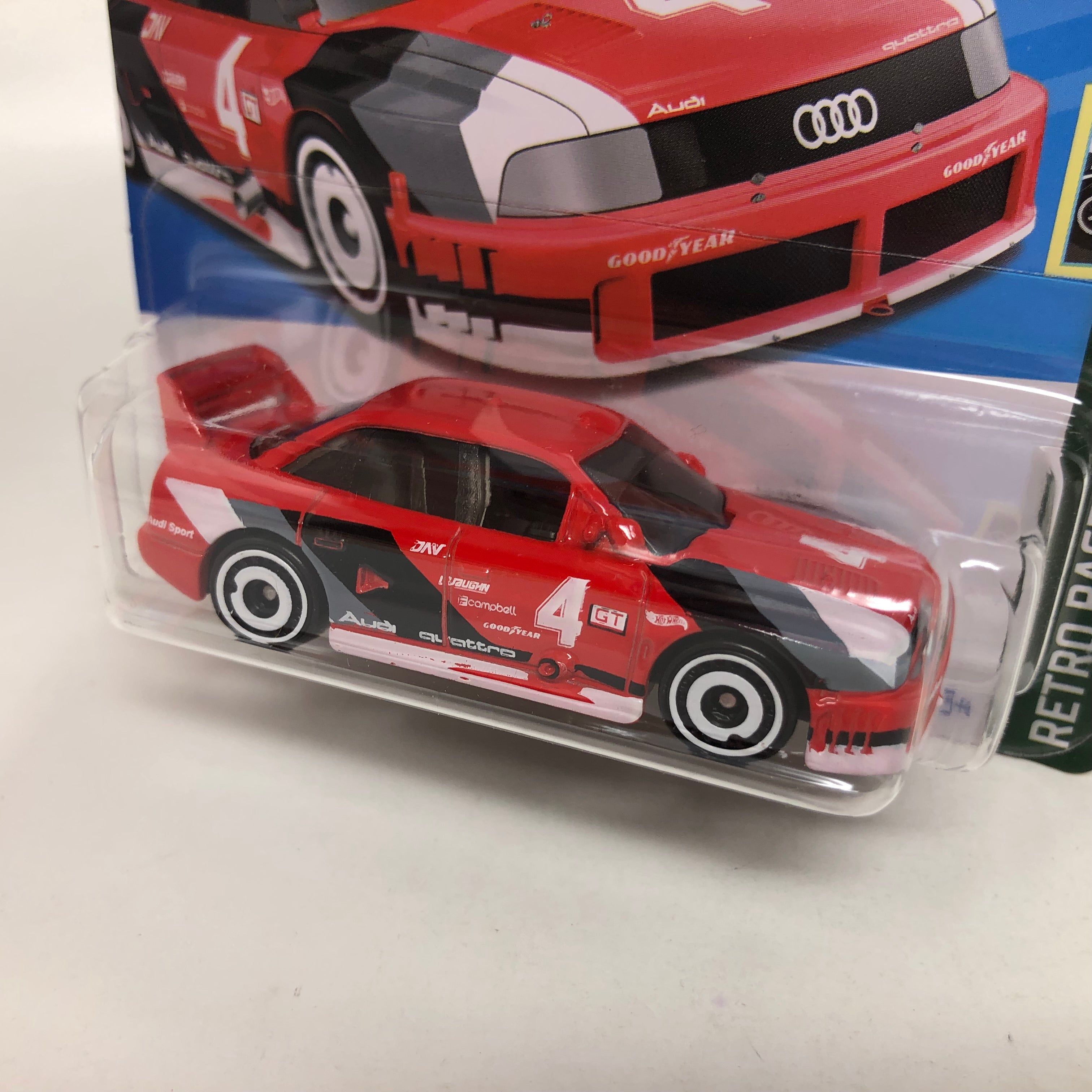 Audi '90 Quattro #77 * RED * 2024 Hot Wheels Basic Short Card Case A、mySite、hgirdovlk