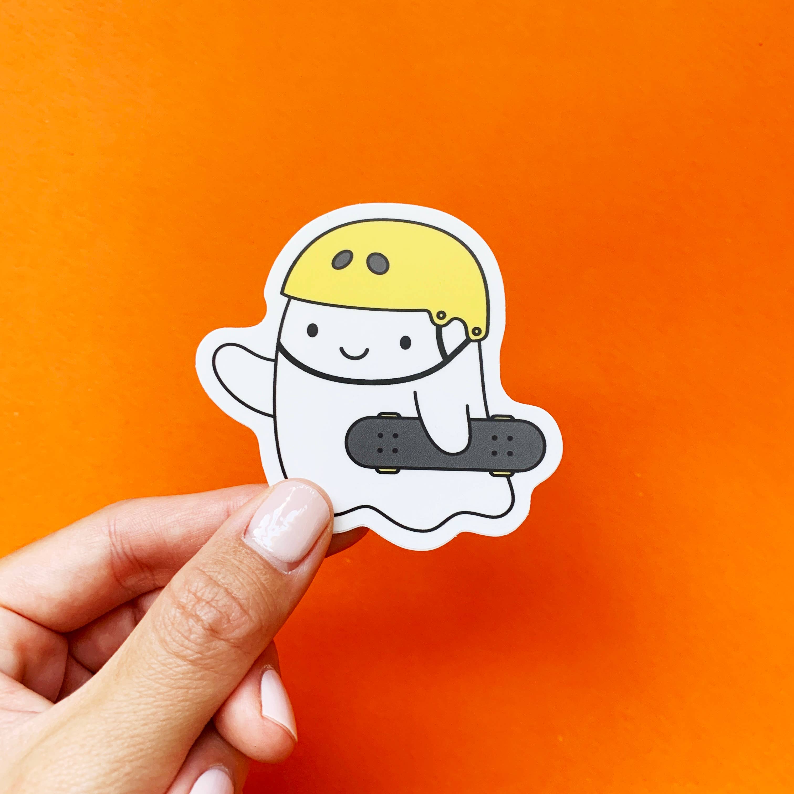 Maison Chanamon - Ghost Skater Sticker、mySite、garagedoors4me