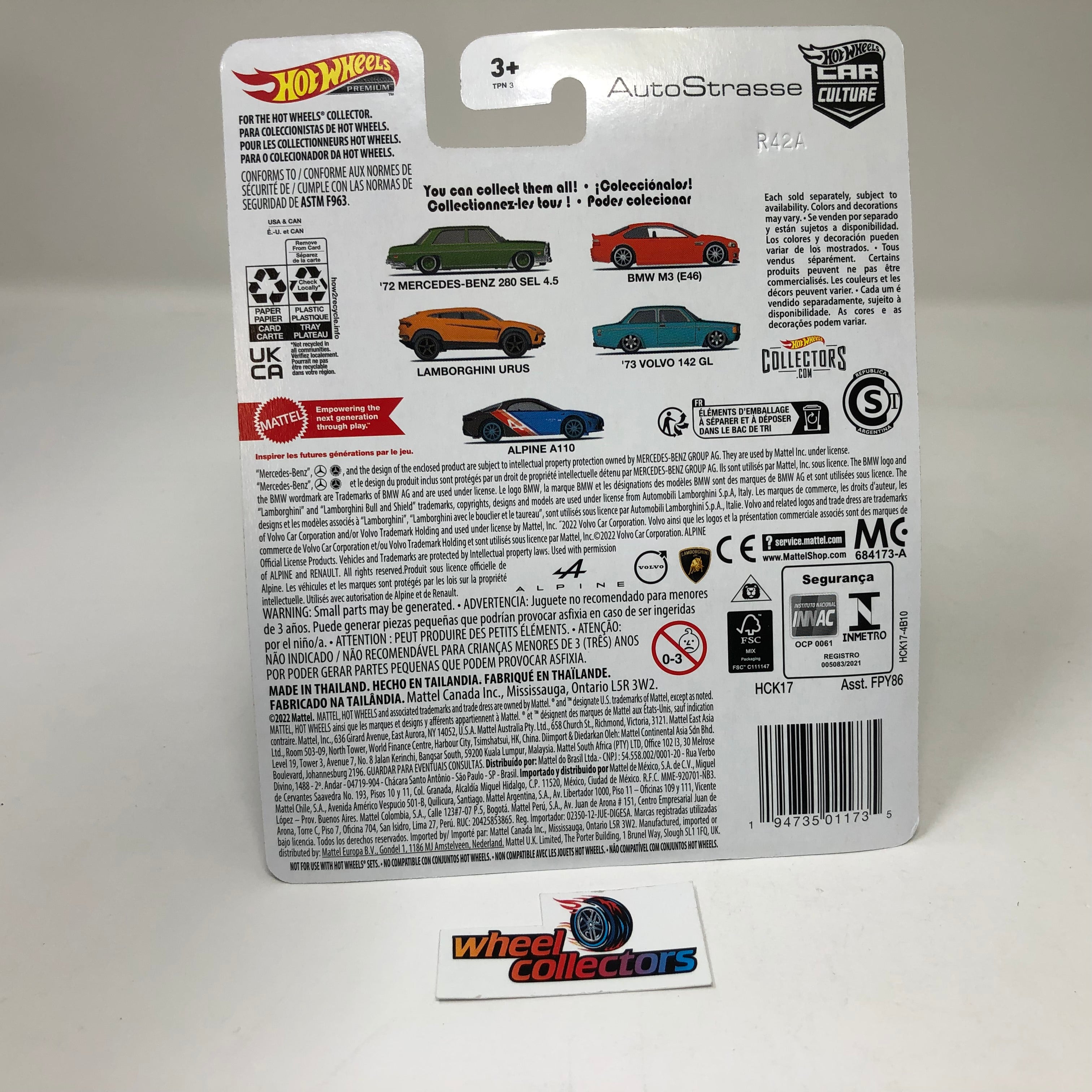 Alpine A110 * 2022 Hot Wheels Car Culture Auto Strasse Case Q、mySite、hgirdovlk