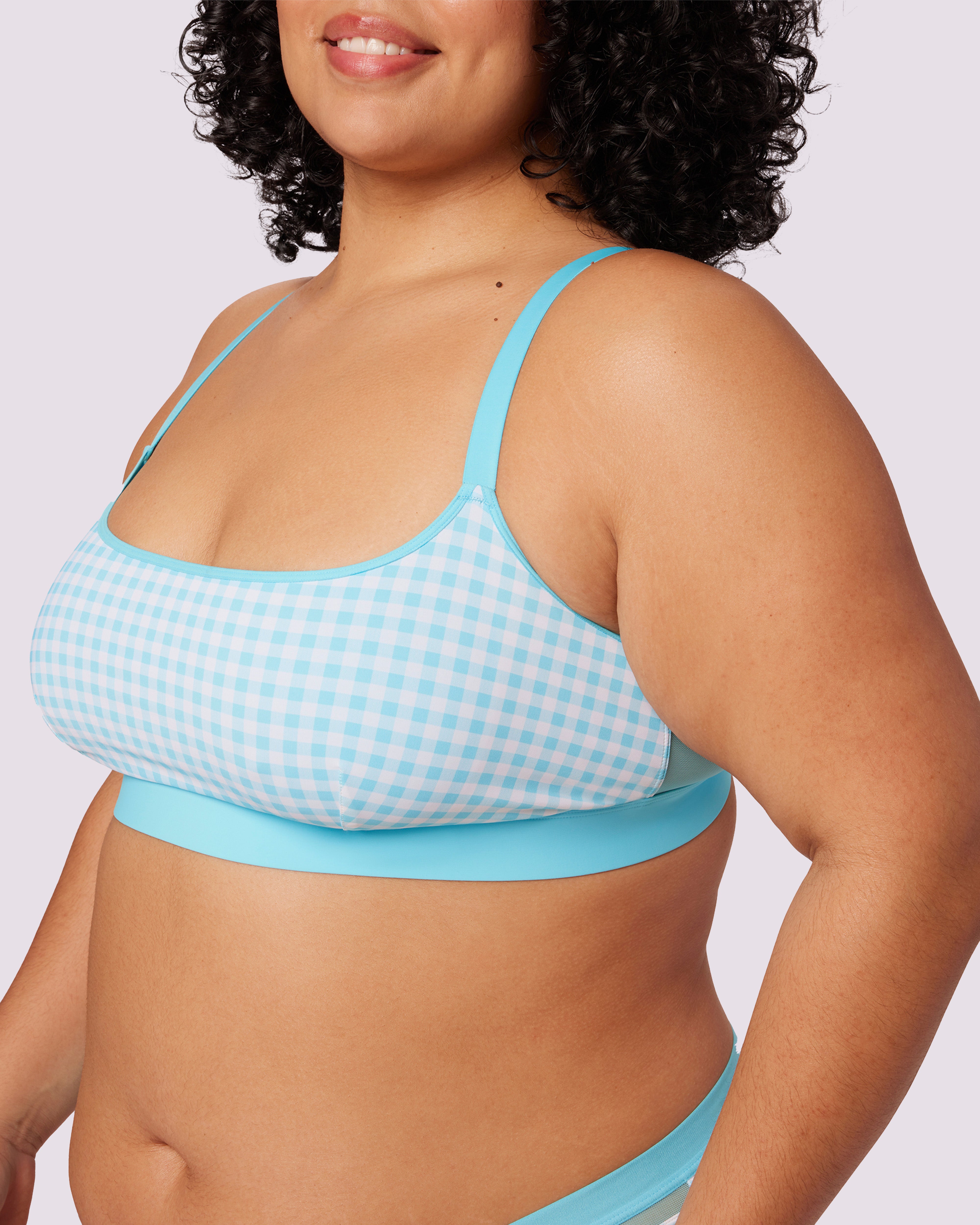 Re:Play Scoop Bralette | Ultra-Soft Re:Play | Archive (Tide Pool Gingham)、mySite、bengalsvssteelers