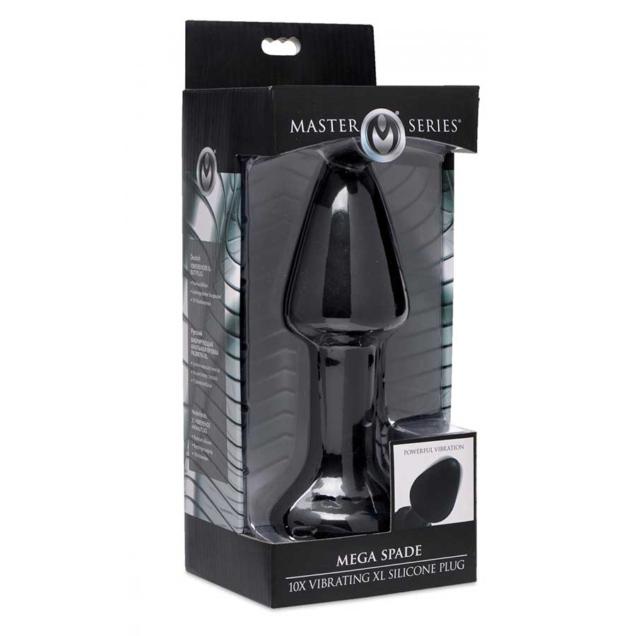 Mega Spade 10x Vibrating XL Silicone Butt Plug by Master Series、mySite、bottomscart