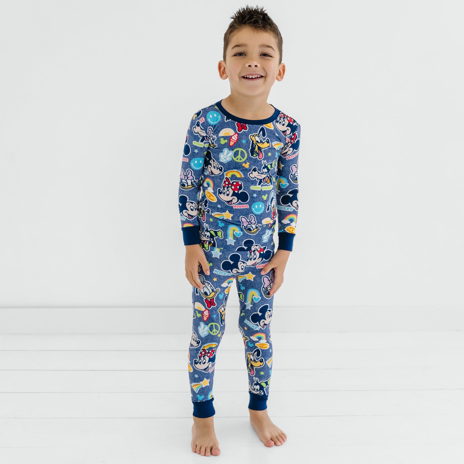  Navy Disney Mickey's Clubhouse Long Sleeve & Pants Pajama Set、mySite、layawaytickets