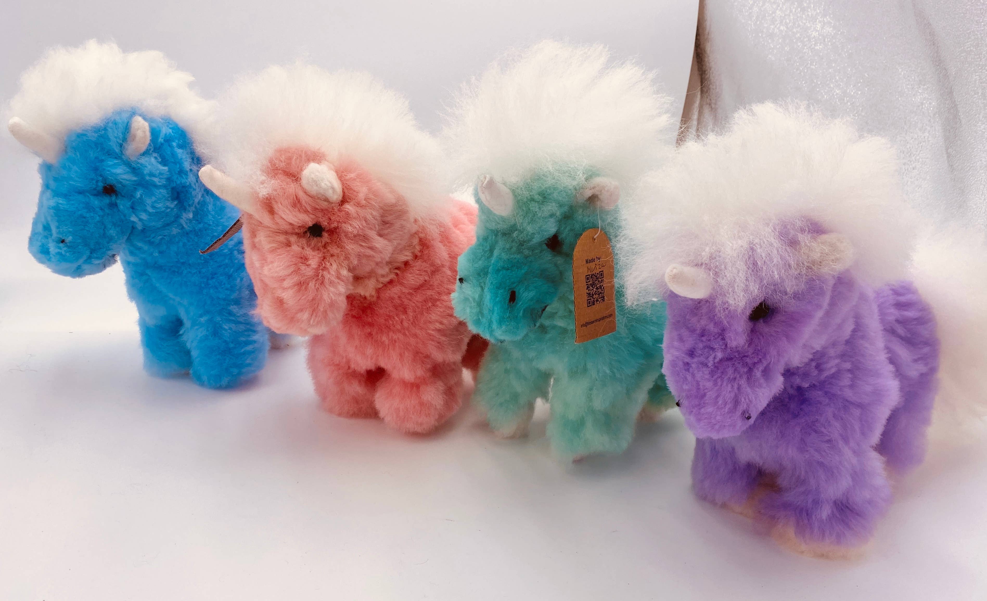 Unicorn Handmade in Peru Alpaca Fur Toy、mySite、g9winljtr
