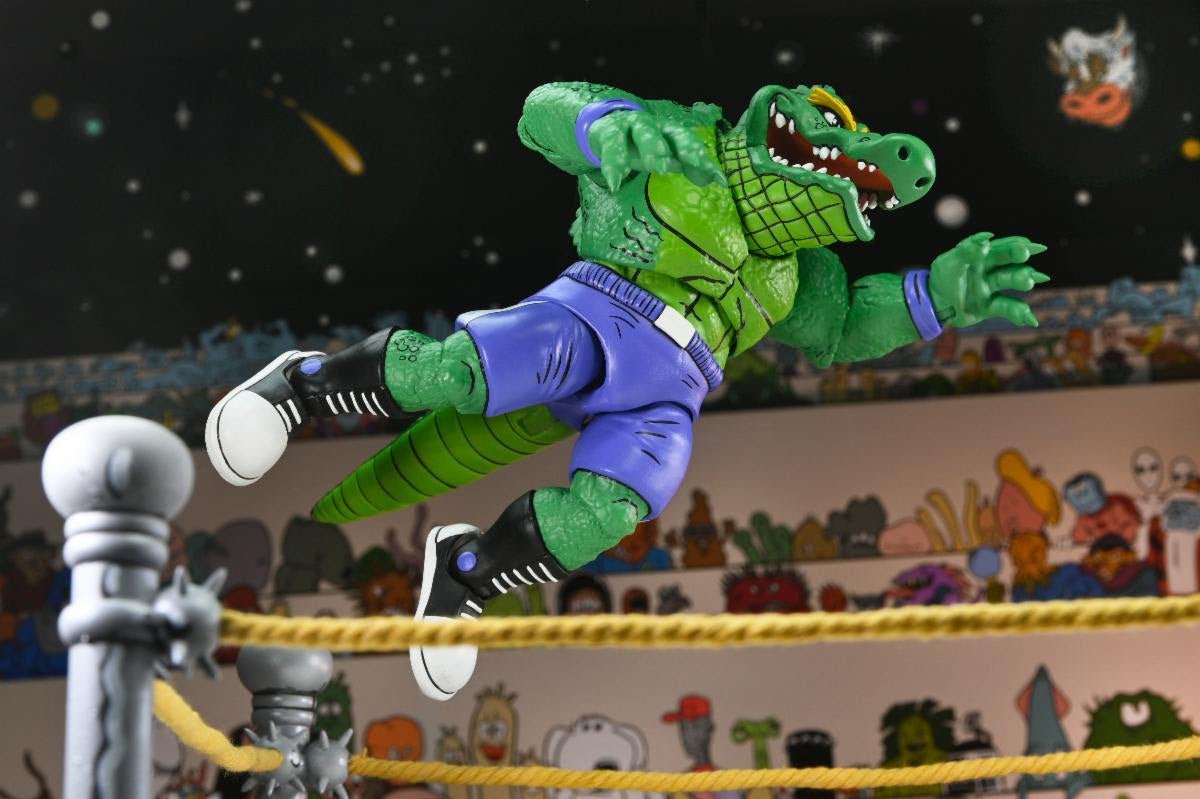 NECA Teenage Mutant Ninja Turtles Stump Wrestling Leatherhead (Archie Comics)、mySite、hgirdovlk