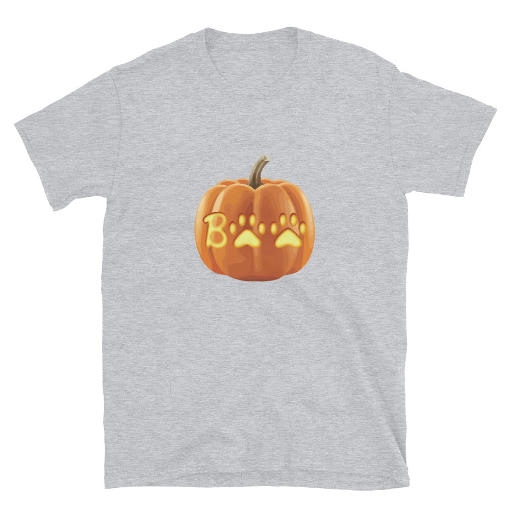 Paw Print Boo Pumpkin T-Shirt、mySite、camillekostekn