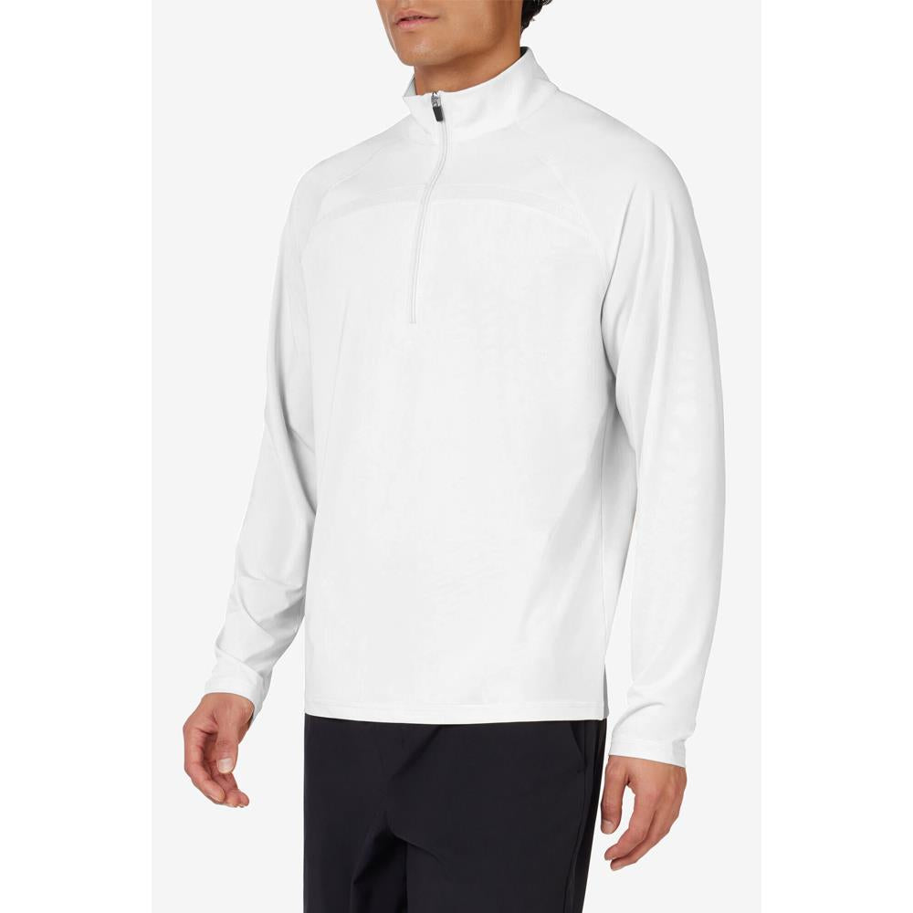 Fila Men's Essentials 1/2 Zip Longsleeve - White