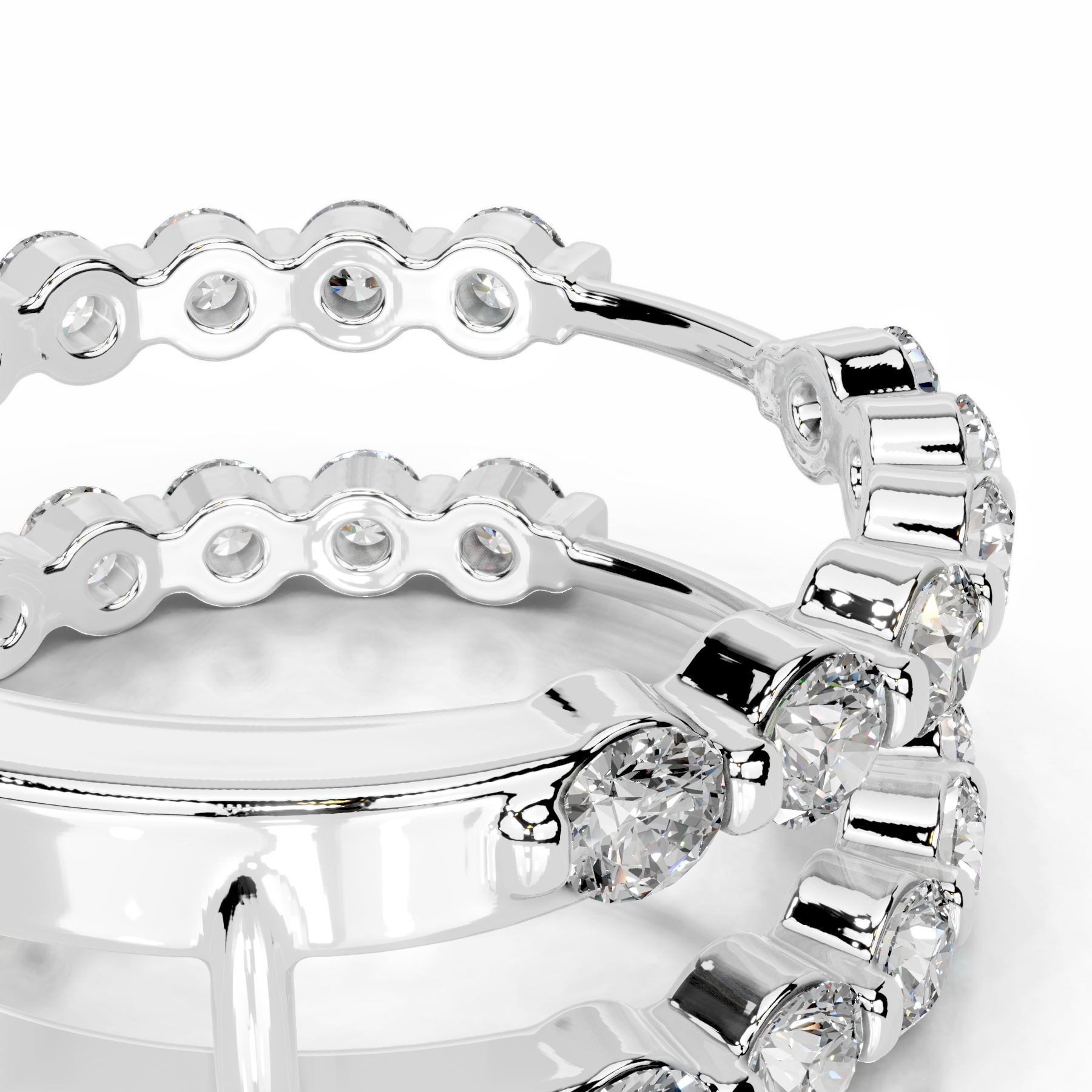 Ashley Diamond Wedding Ring (1.25 Carat) -18K White Gold、mySite、hinf8tx79