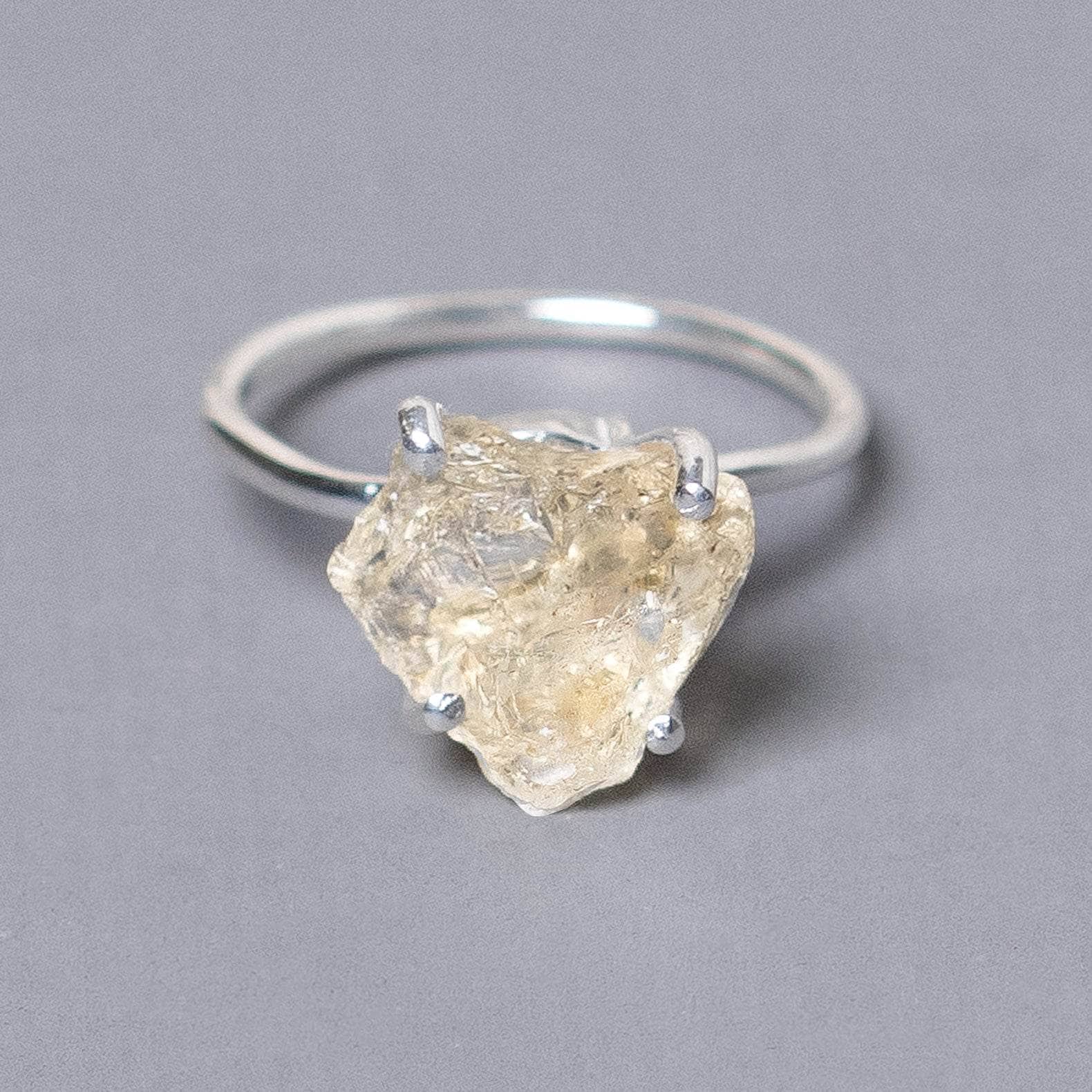 Citrine Raw Freeform Gold or Silver Ring、mySite、hinf8tx79