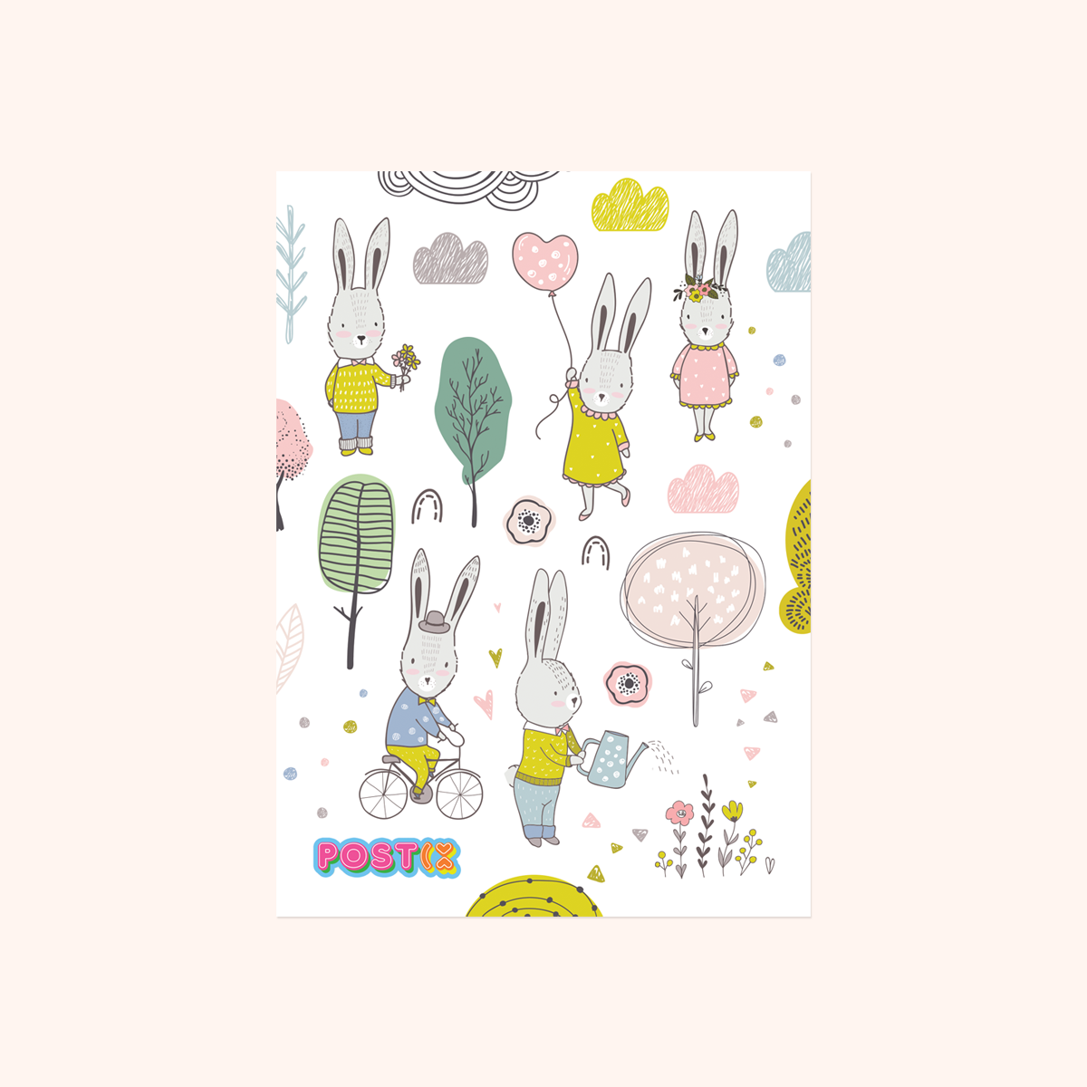  Bunny's Spring Day Sticker Sheet、mySite、ghnorth