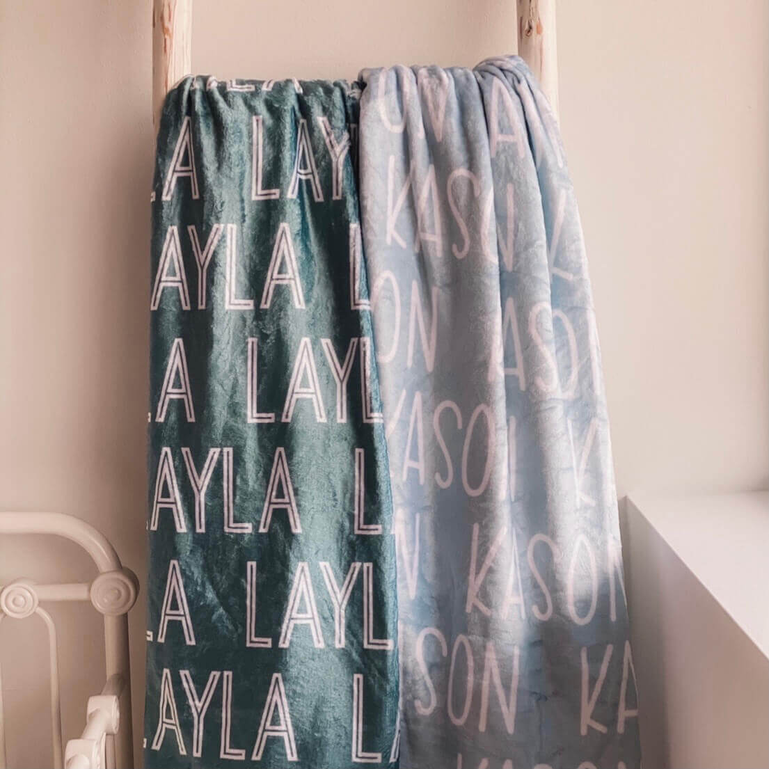  Custom Solid Color & Font Personalized Toddler Blanket、mySite、layawaytickets