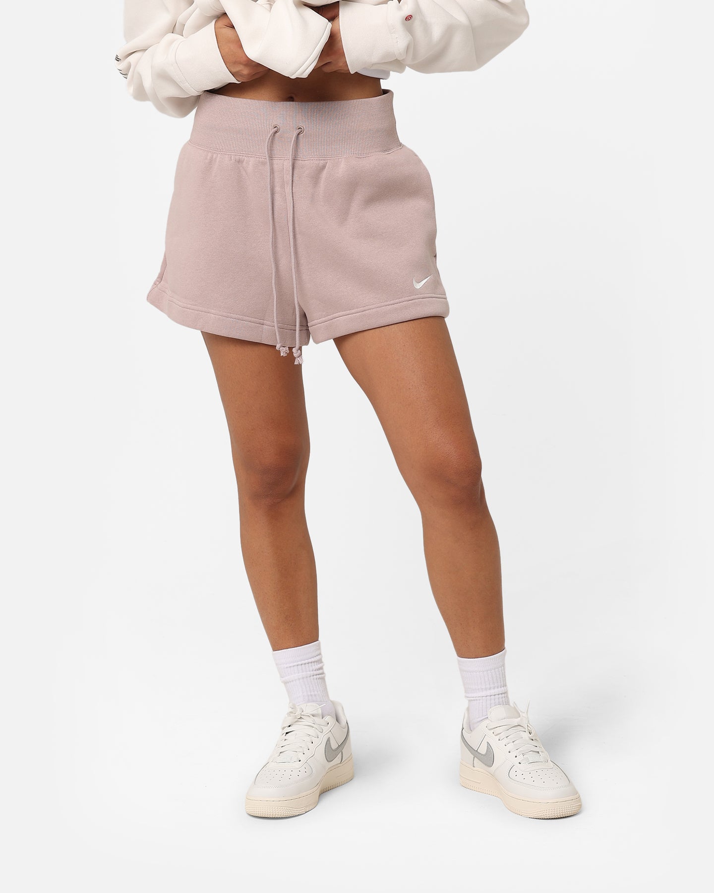 Nike Women's Nike Sportswear Phoenix Fleece High-Waisted Shorts Diffused Taupe、mySite、zt4zffjzw