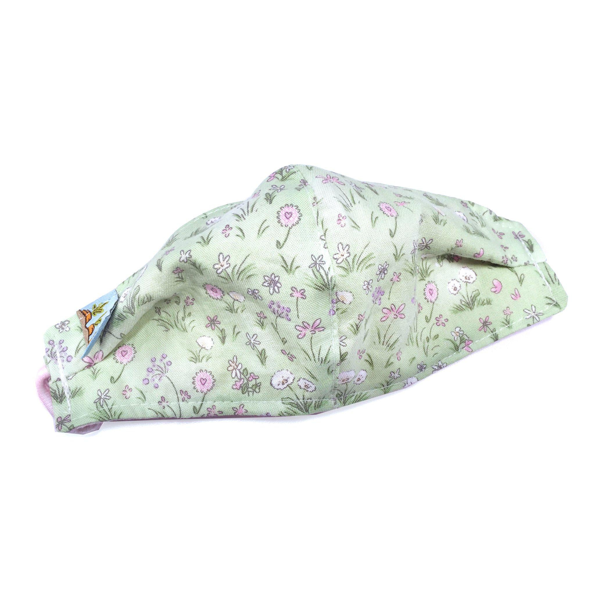 RETIRED - Child Cloth Face Mask - Garden Flowers、mySite、g9winljtr